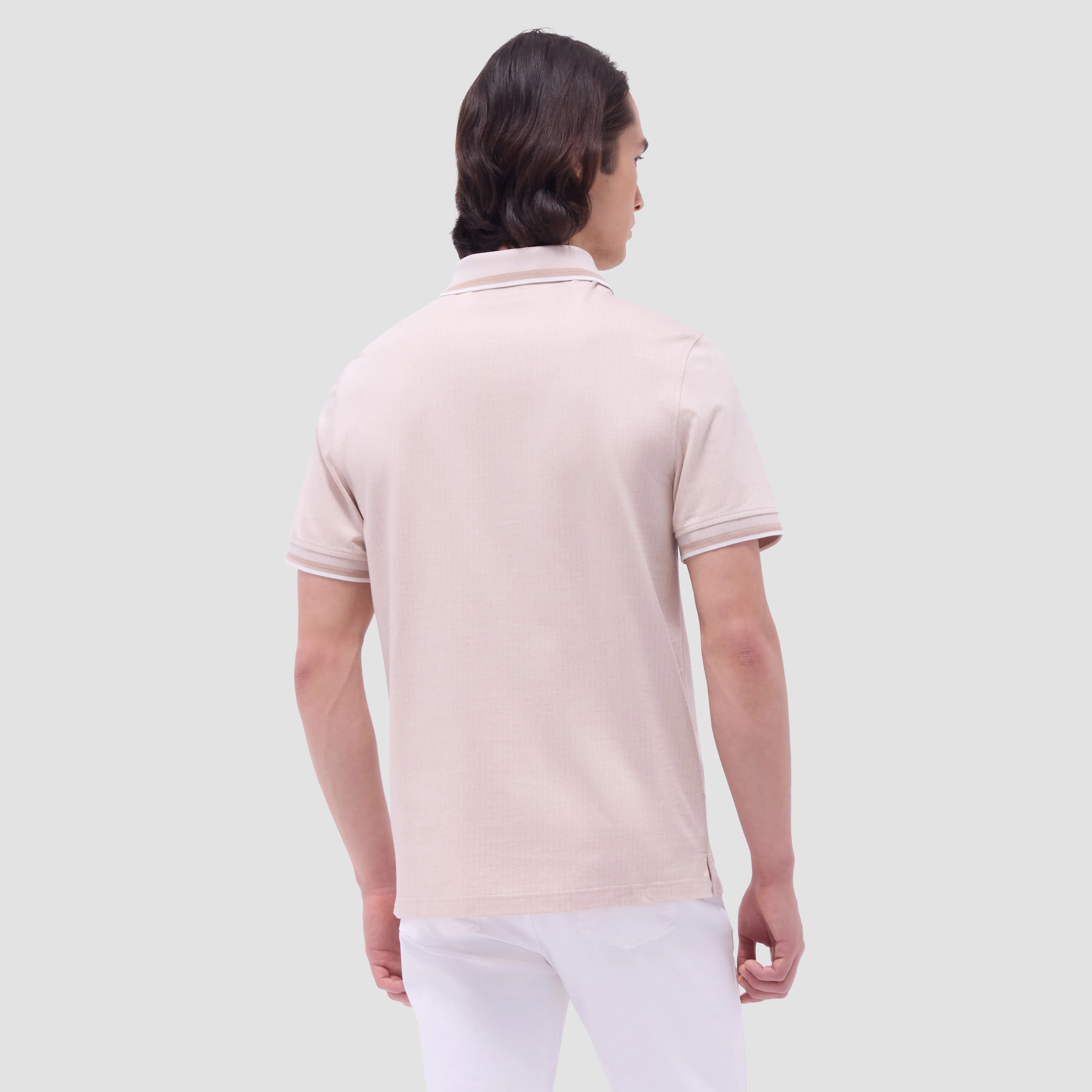 Speckled Bird's Eye Polo Shirt sold by Bugatchi product image thumbnail 4