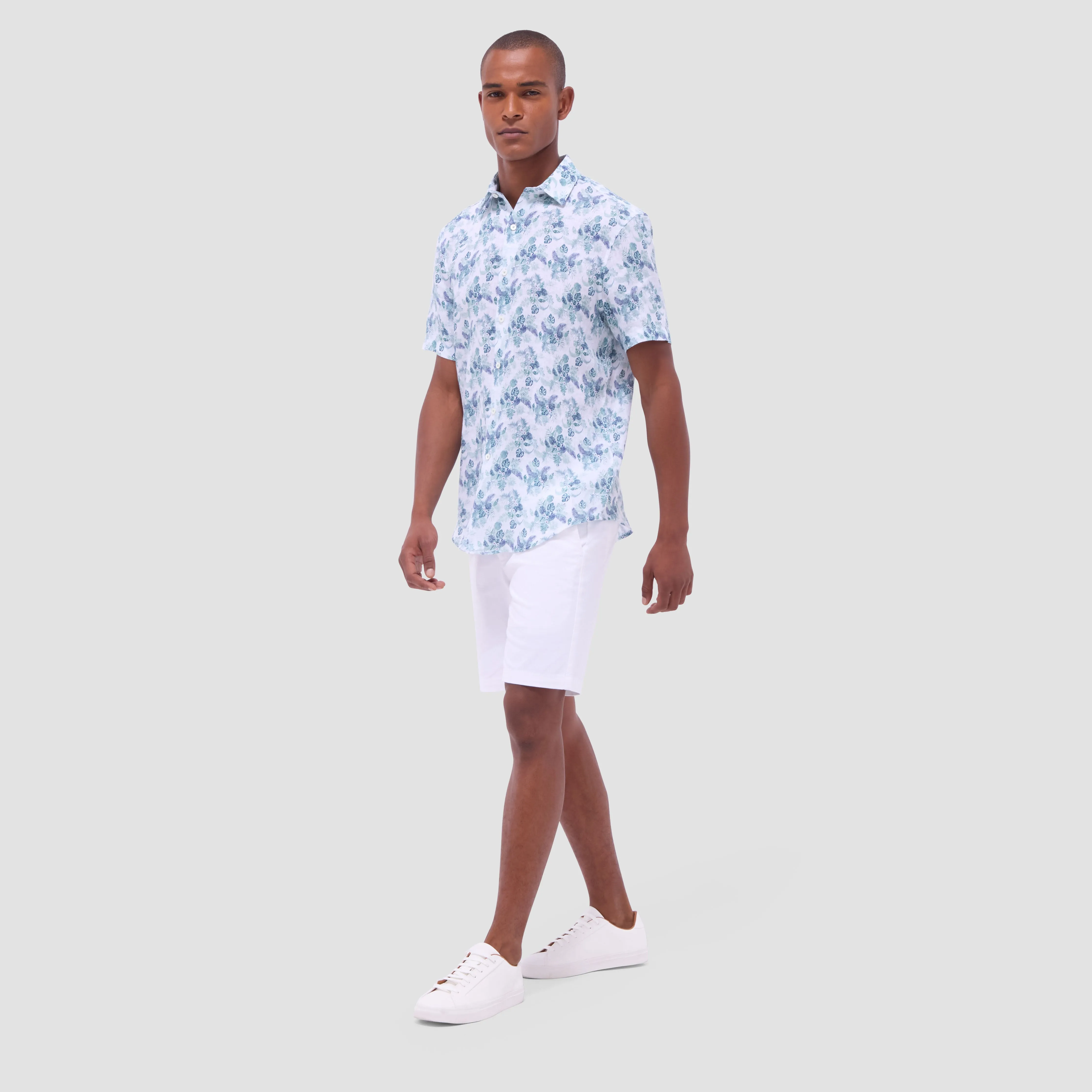 Orson Floral Short-Sleeve Shirt sold by Bugatchi product image thumbnail 5