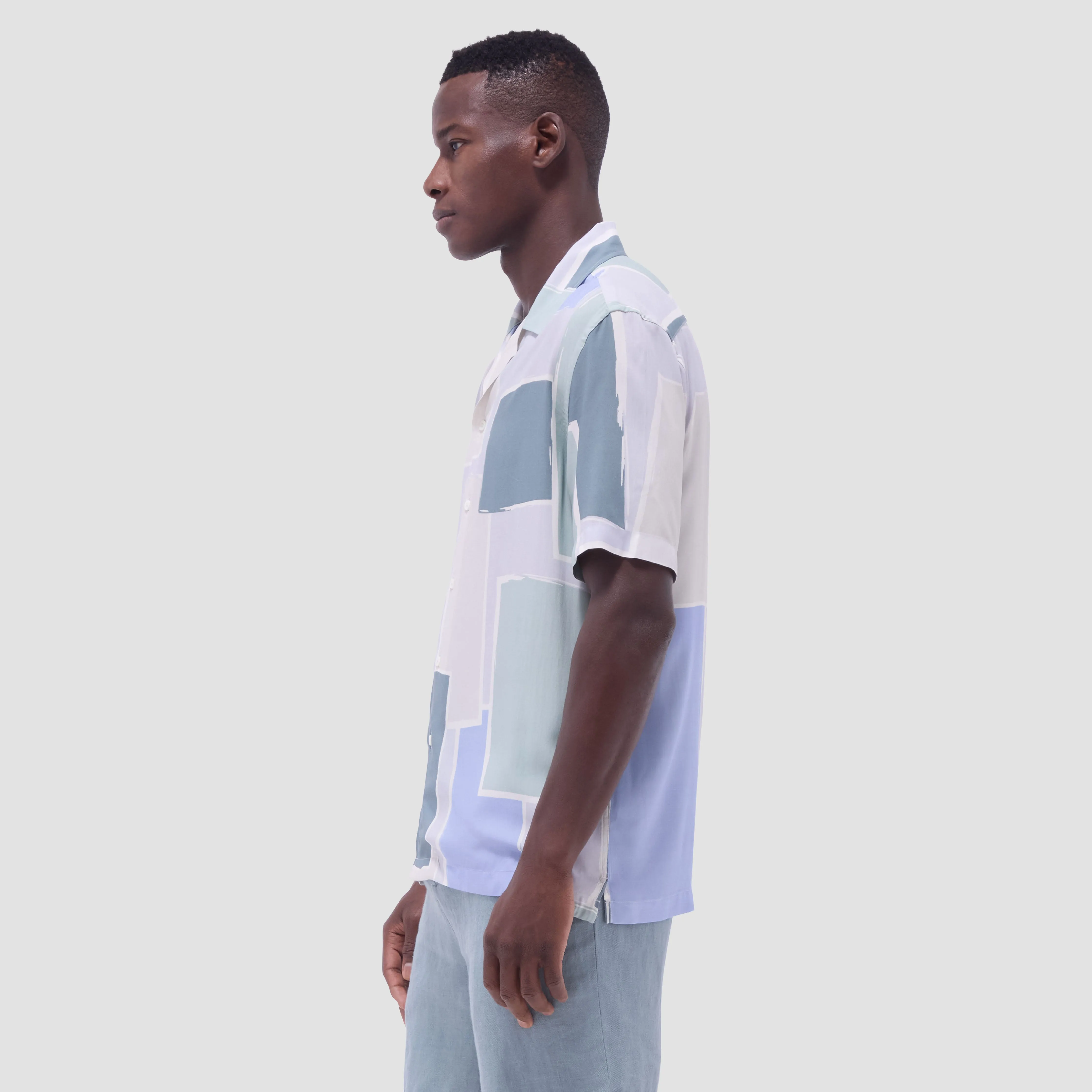 Jackson Abstract Camp Shirt sold by Bugatchi product image thumbnail 4