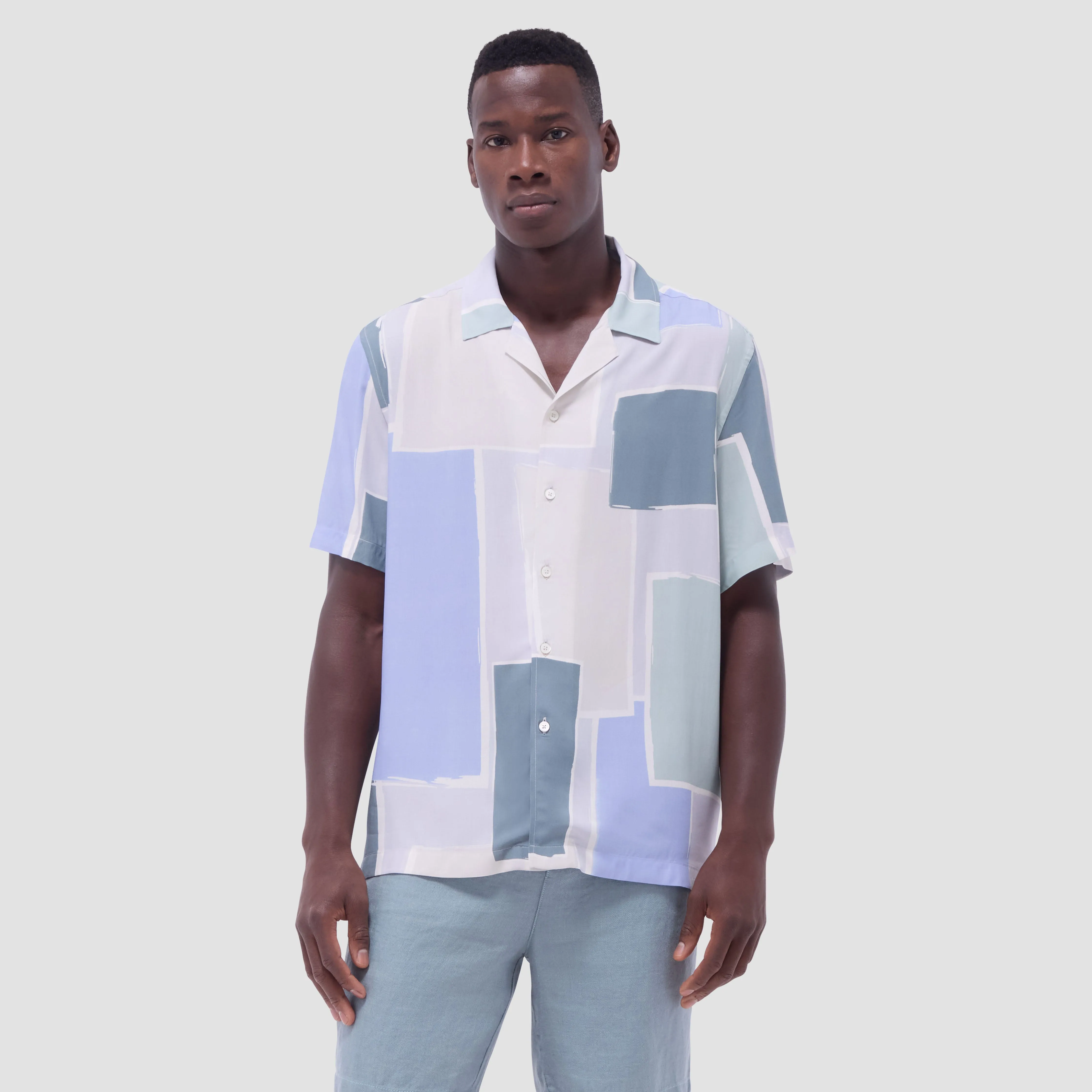 Jackson Abstract Camp Shirt sold by Bugatchi product image thumbnail 3
