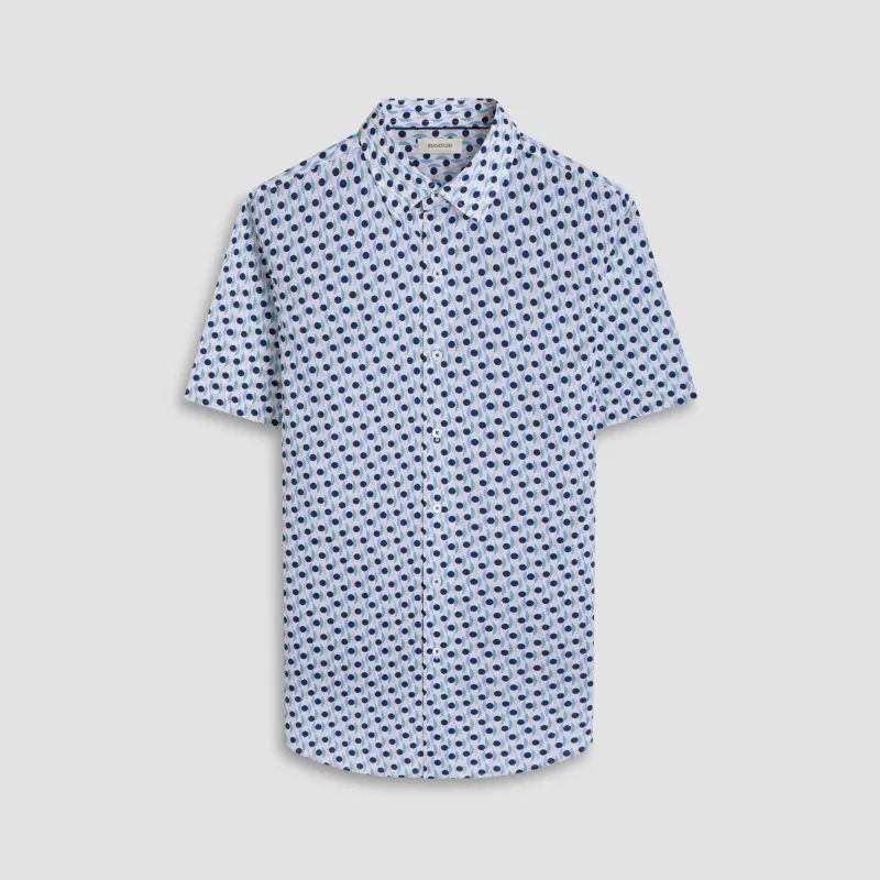 Orson Geometric Short-Sleeve Shirt sold by Bugatchi