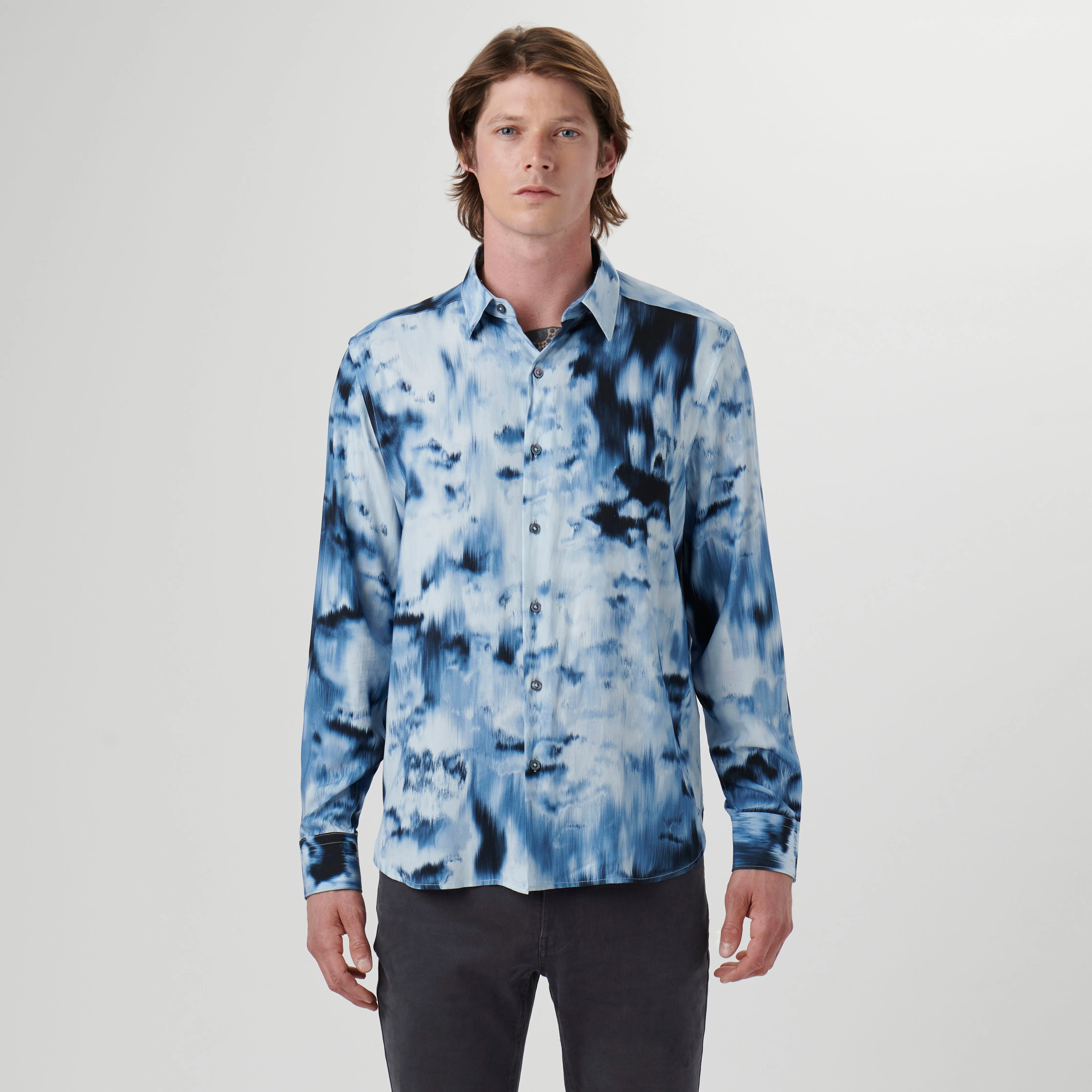Julian EcoVero Airbrush Shirt sold by Bugatchi product image thumbnail 3
