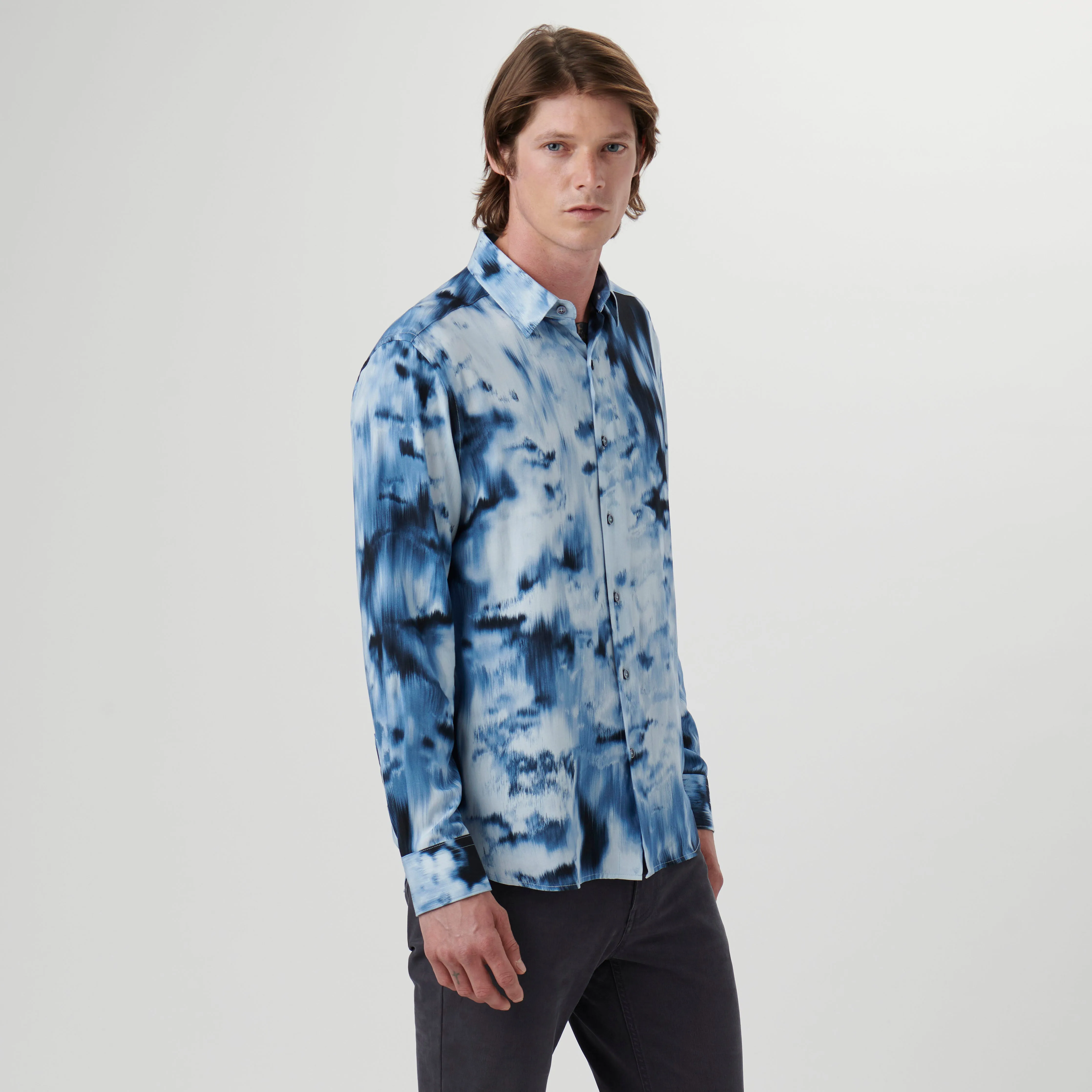Julian EcoVero Airbrush Shirt sold by Bugatchi product image thumbnail 4