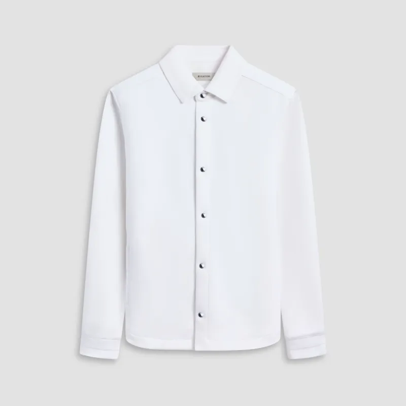 Soft Touch Performance Shirt Jacket sold by Bugatchi