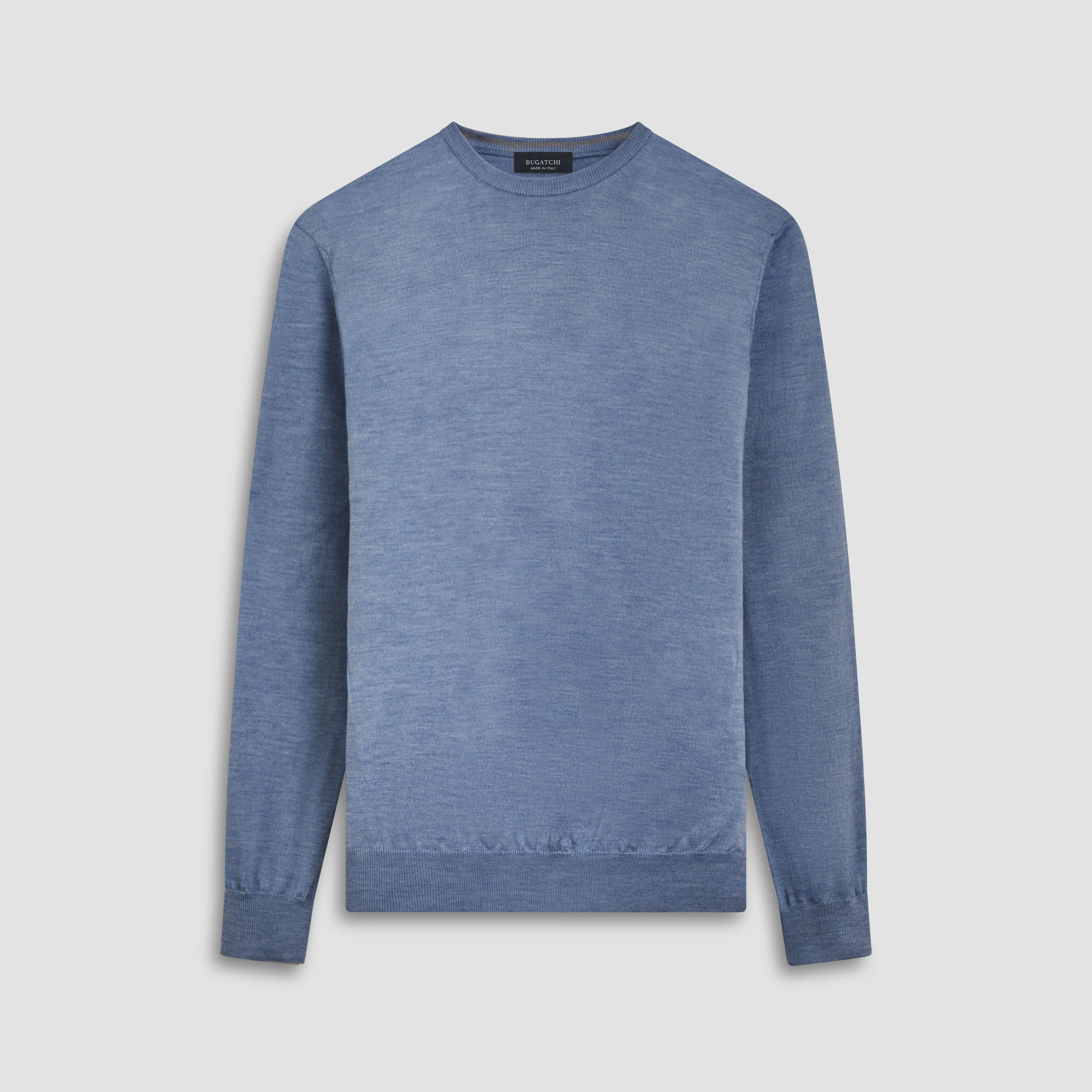 Super Merino Solid Crew Neck Sweater sold by Bugatchi
