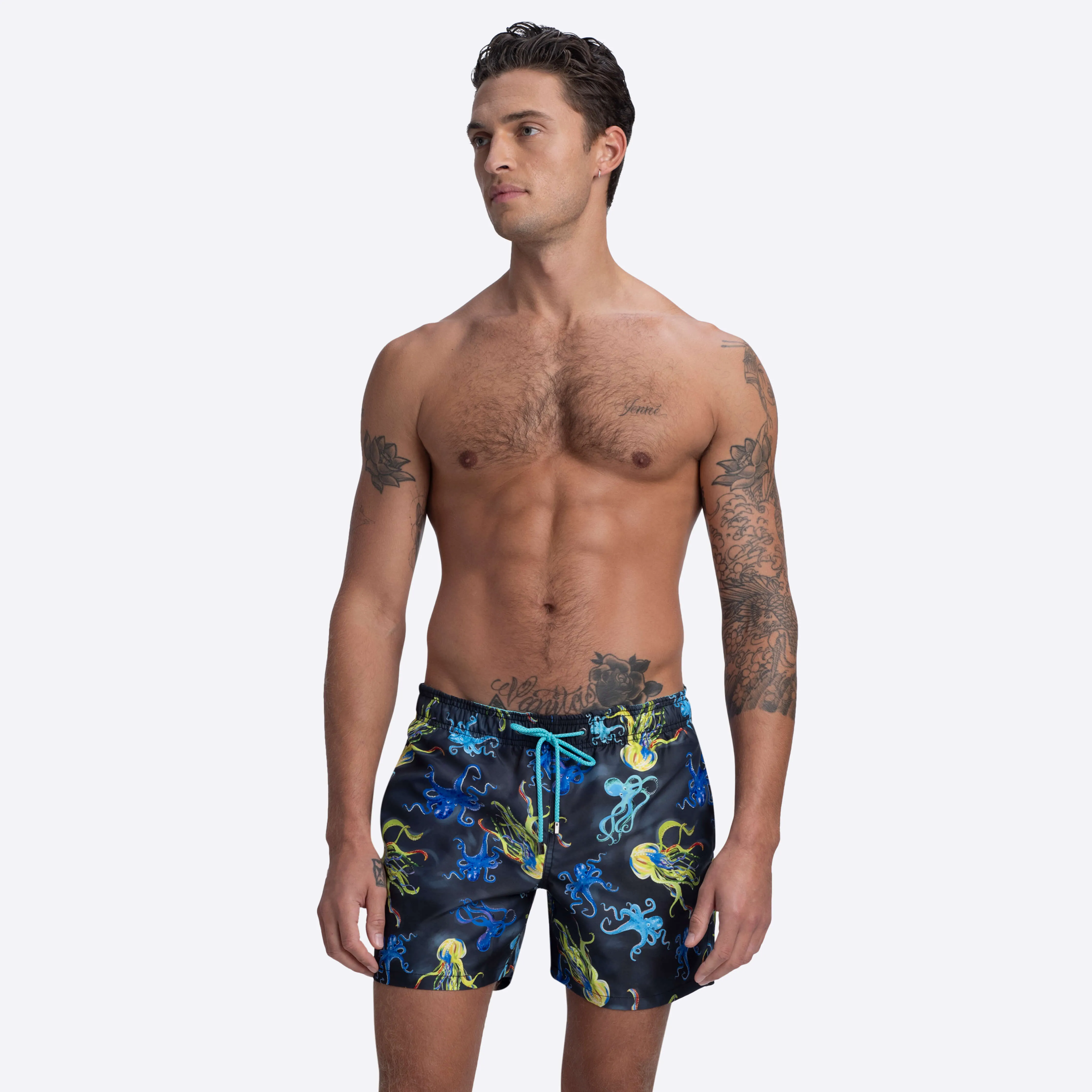 DELANO Octopus Print Swim Trunks sold by Bugatchi product image thumbnail 2