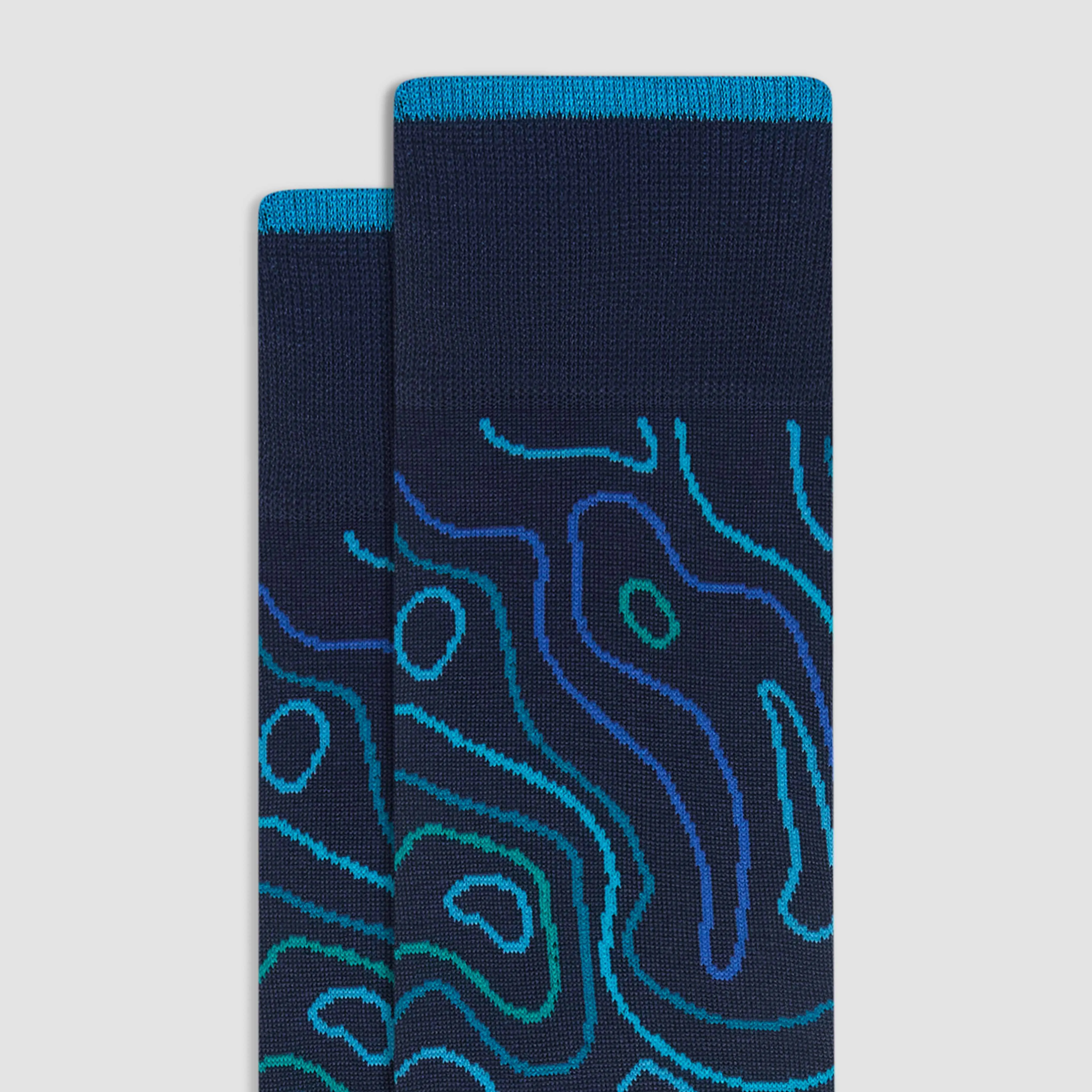 Abstract Mid-Calf Socks sold by Bugatchi product image thumbnail 2