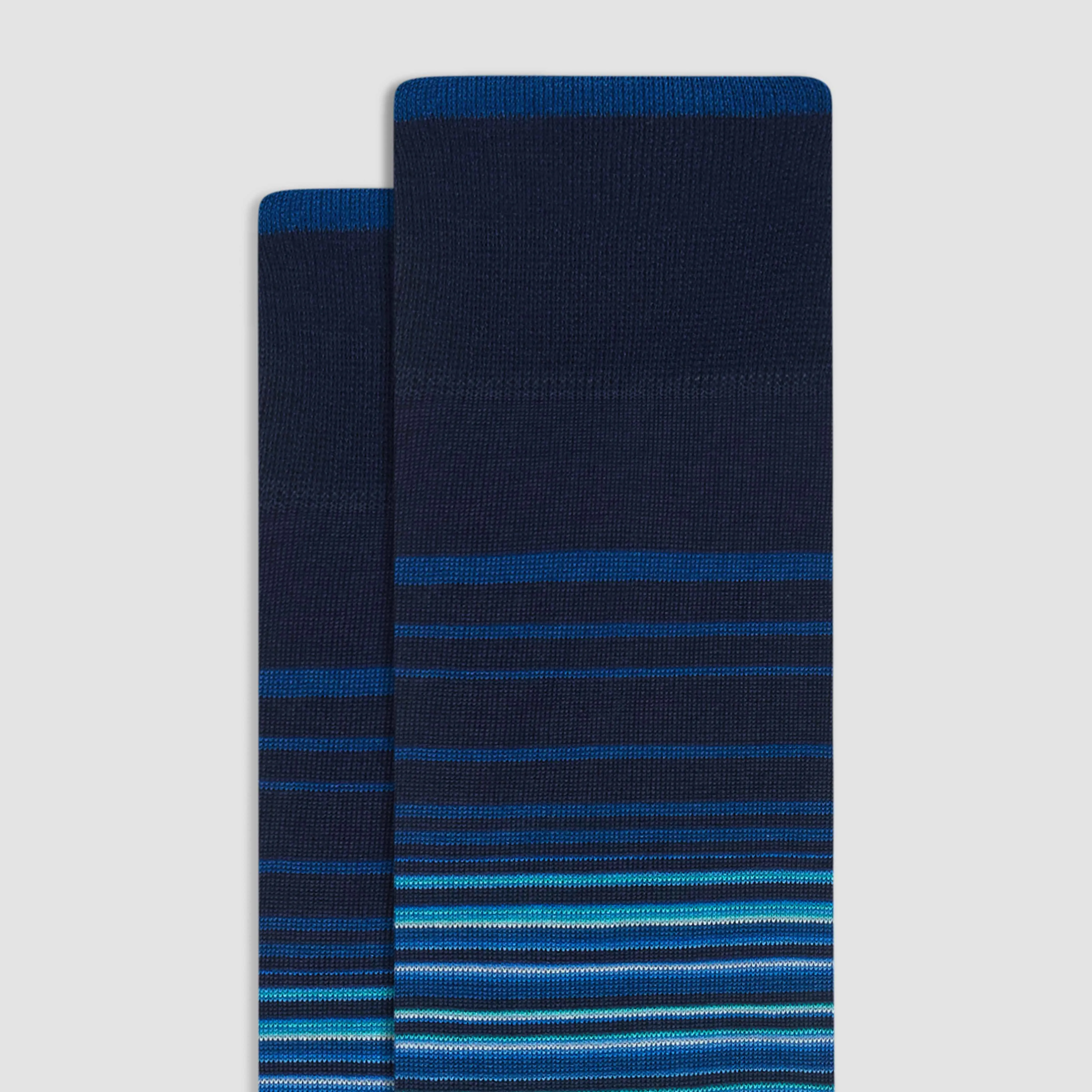 Striped Mid-Calf Socks sold by Bugatchi product image thumbnail 2