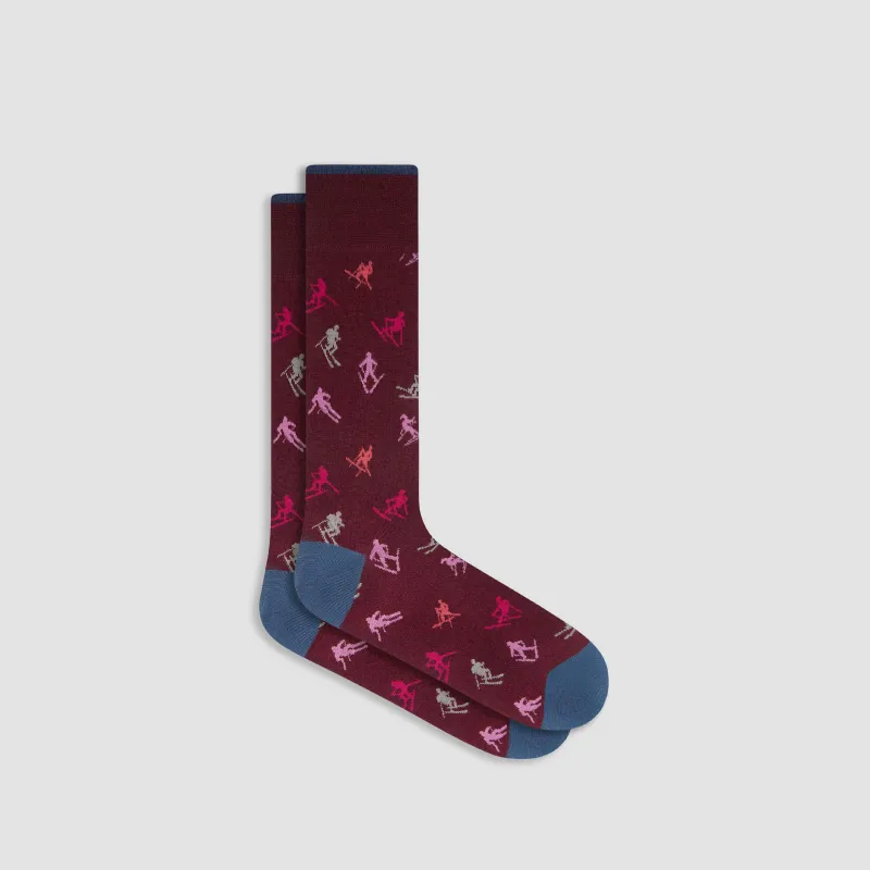 Skier Mid-Calf Socks sold by Bugatchi