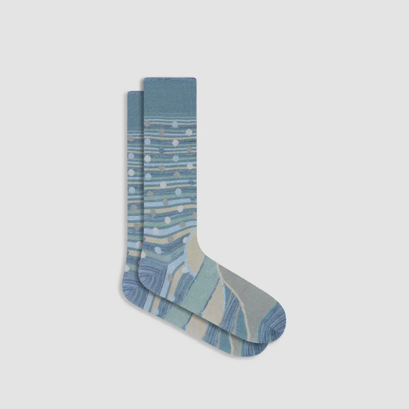 Mixed Media Mid-Calf Socks sold by Bugatchi