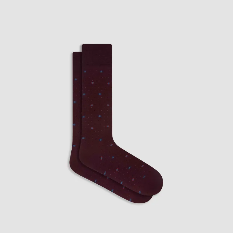 Dotted Mid-Calf Socks sold by Bugatchi