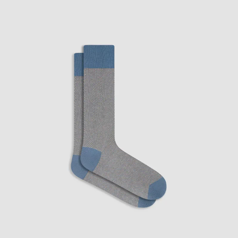 Herringbone Mid-Calf Socks sold by Bugatchi