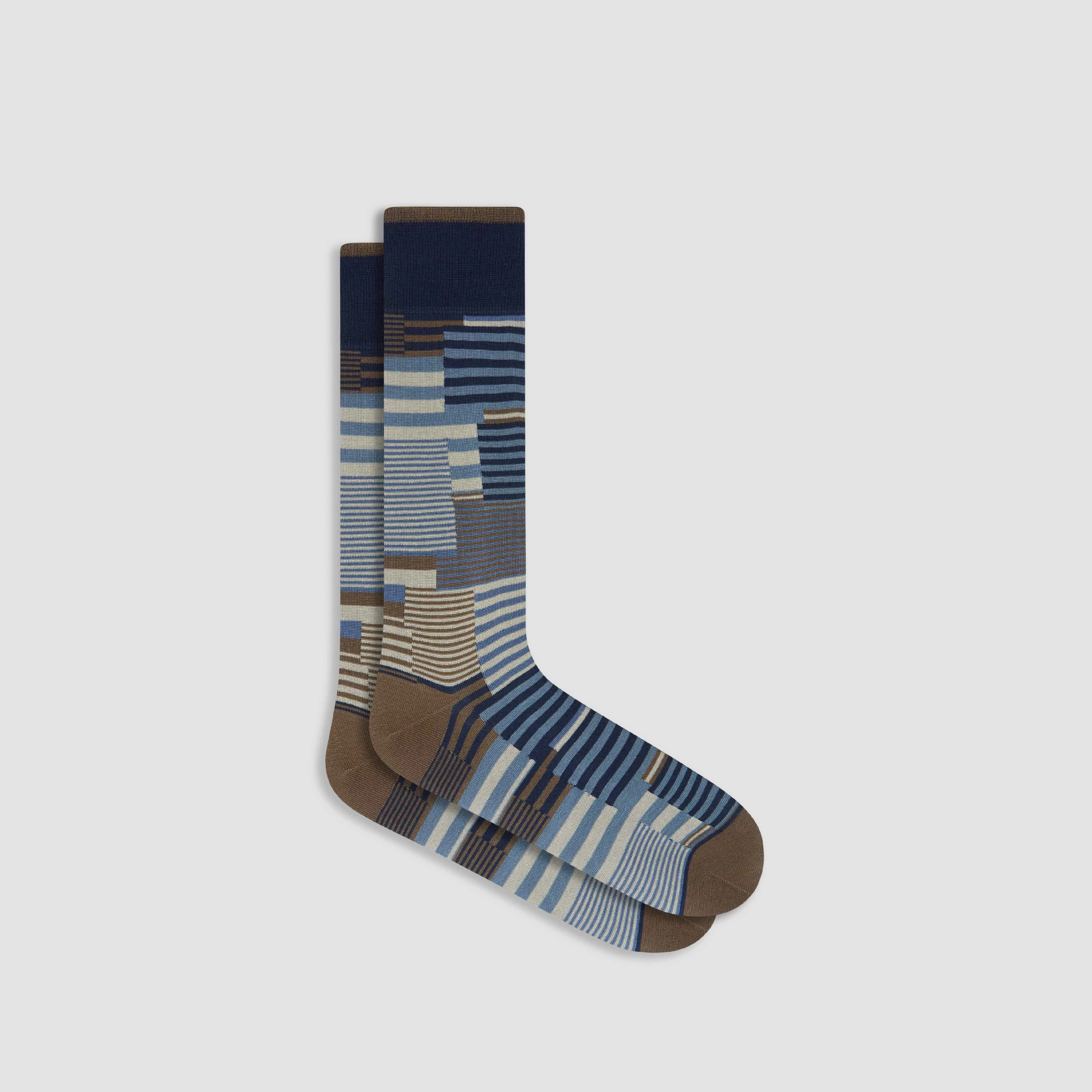 Striped Mid-Calf Socks sold by Bugatchi