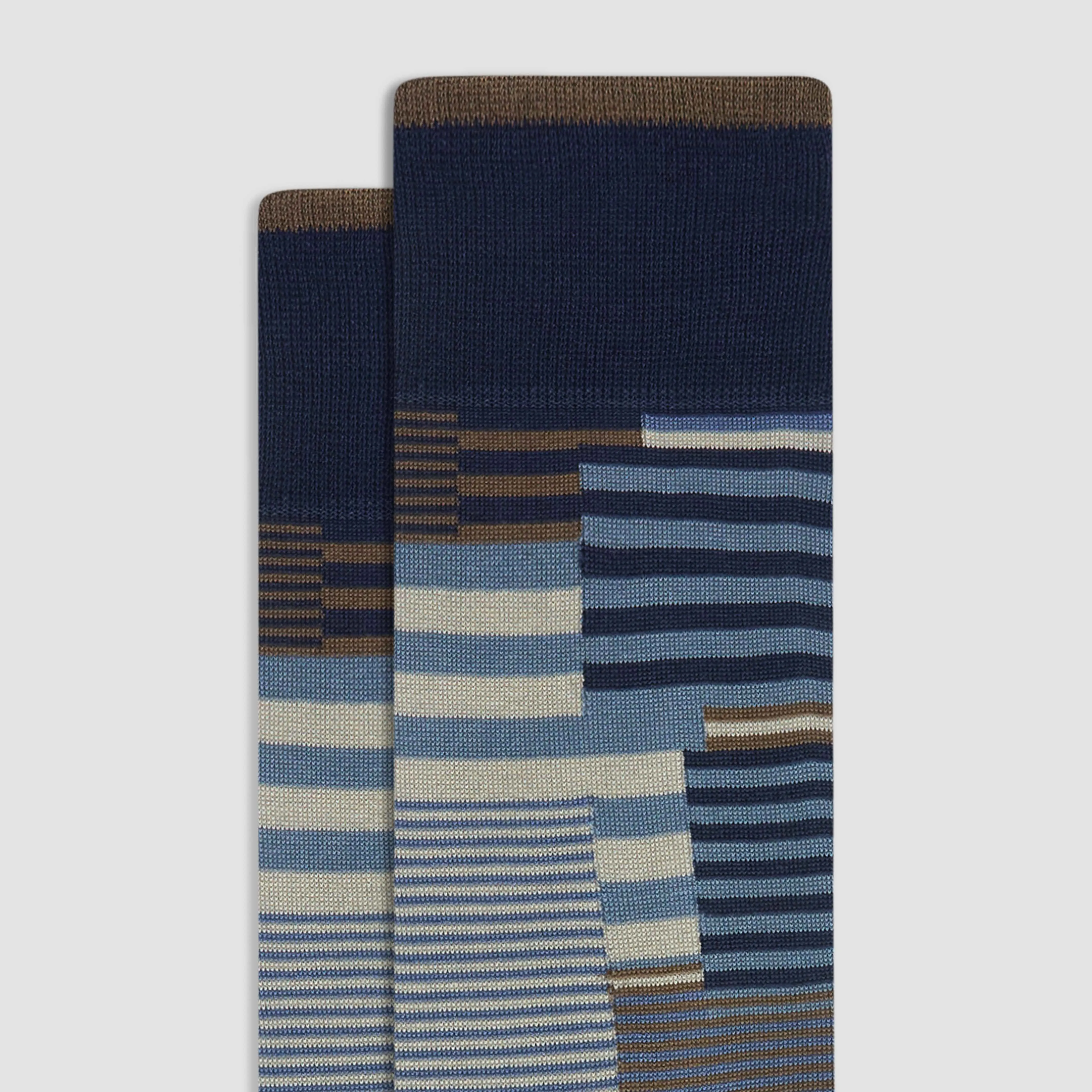 Striped Mid-Calf Socks sold by Bugatchi product image thumbnail 2