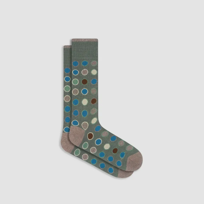 Geometric Mid-Calf Socks sold by Bugatchi
