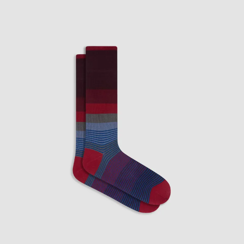 Striped Mid-Calf Socks sold by Bugatchi
