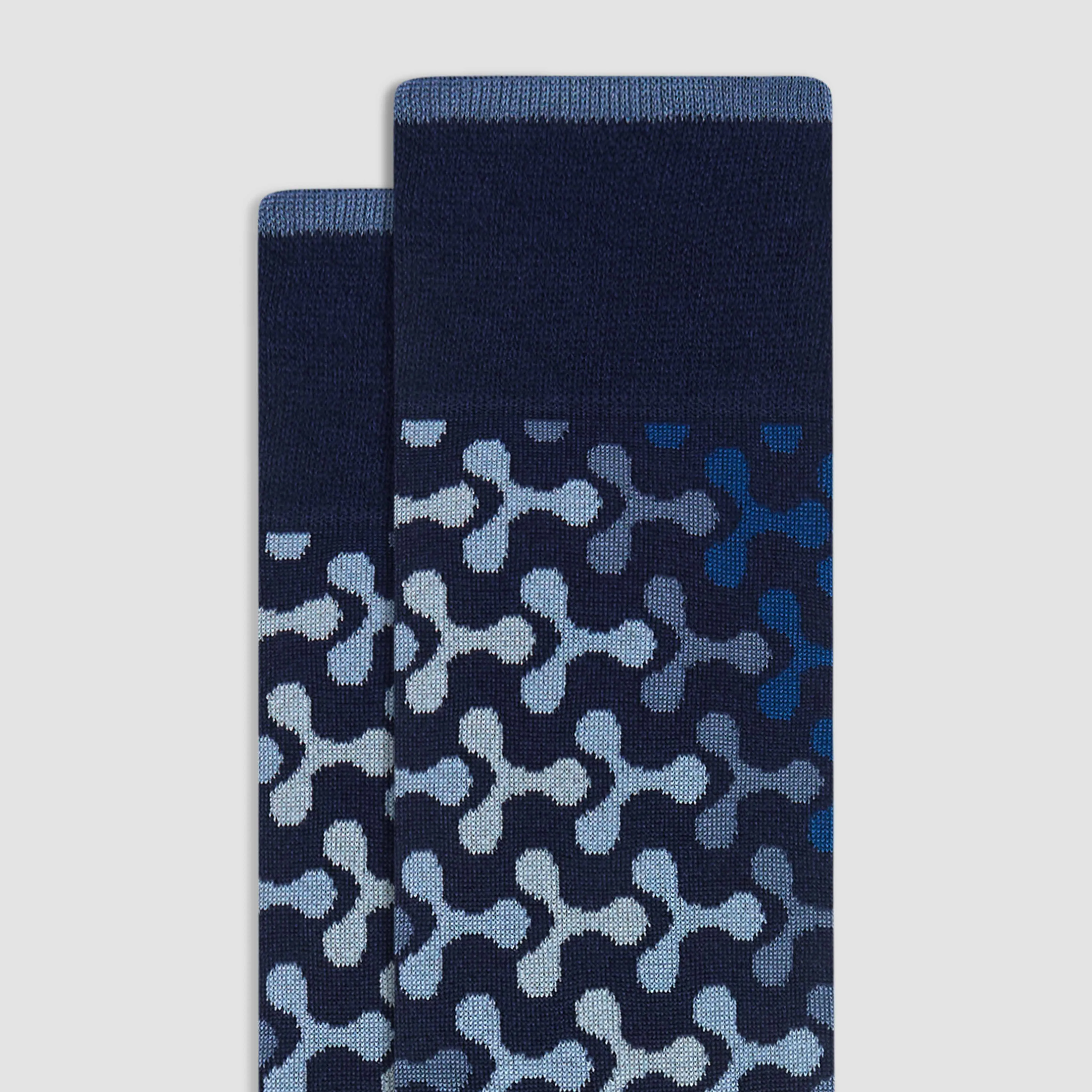 Geometric Mid-Calf Socks sold by Bugatchi product image thumbnail 2