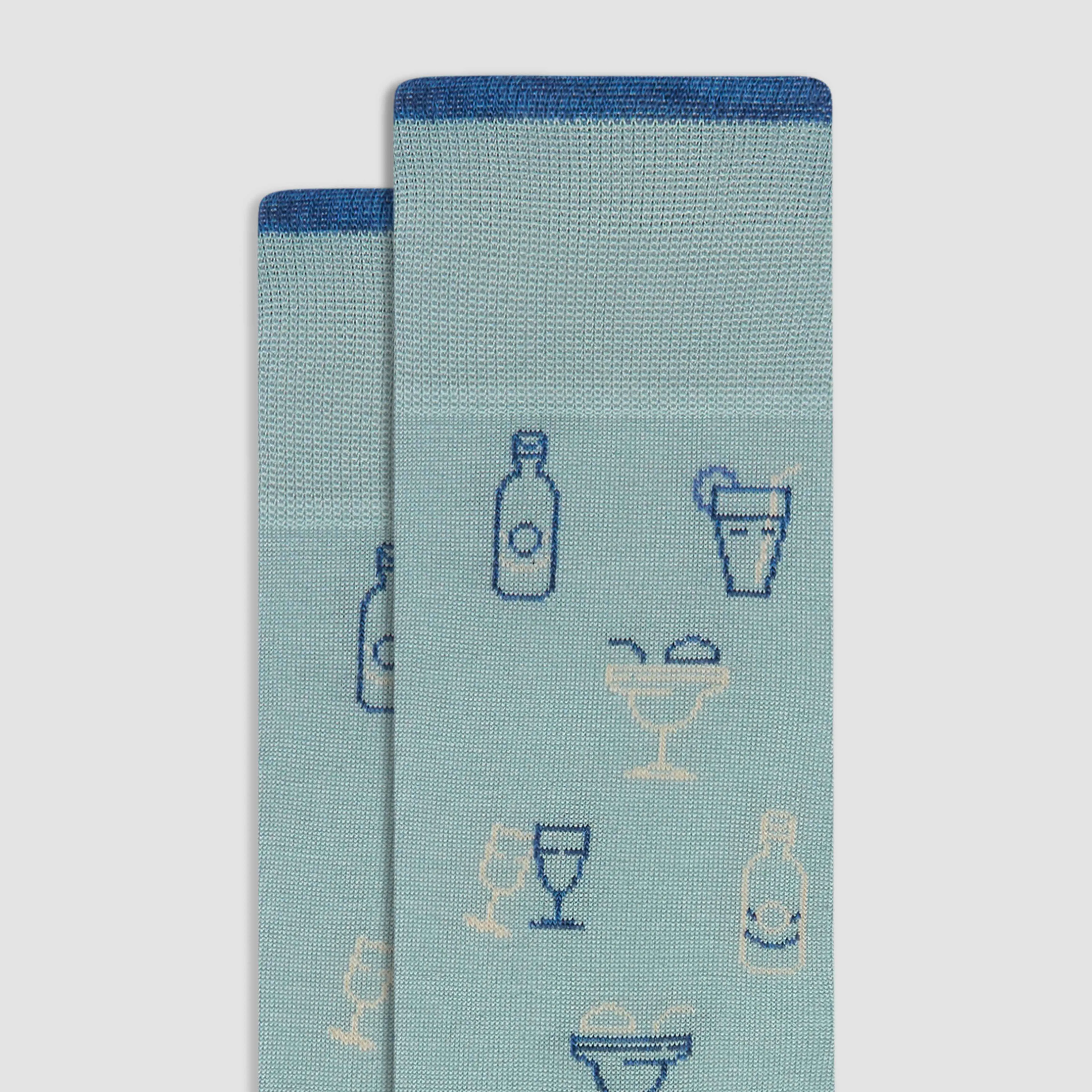 Cocktail Mid-Calf Socks sold by Bugatchi product image thumbnail 2