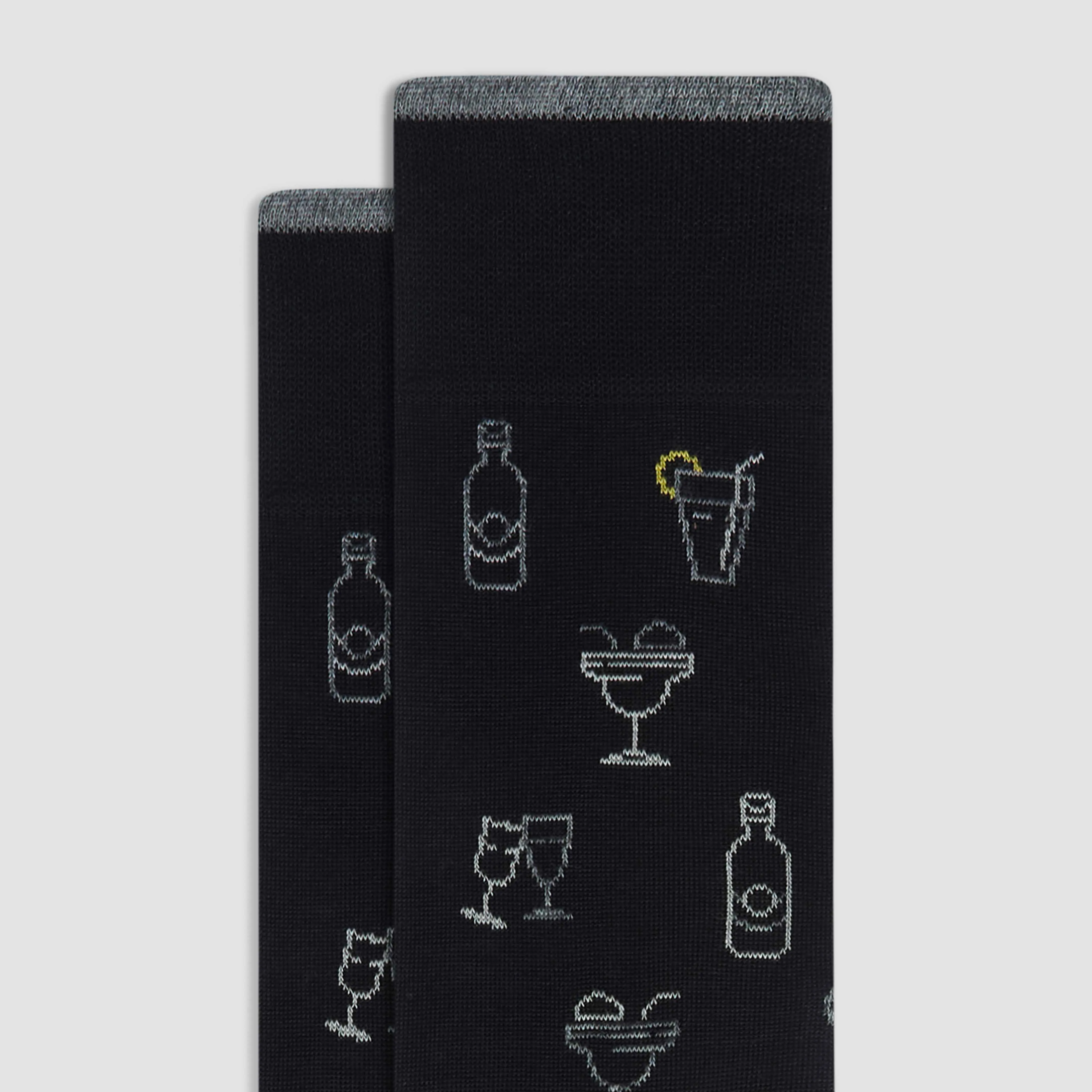 Cocktail Mid-Calf Socks sold by Bugatchi product image thumbnail 2