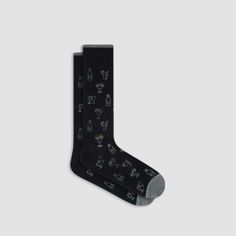 Cocktail Mid-Calf Socks sold by Bugatchi