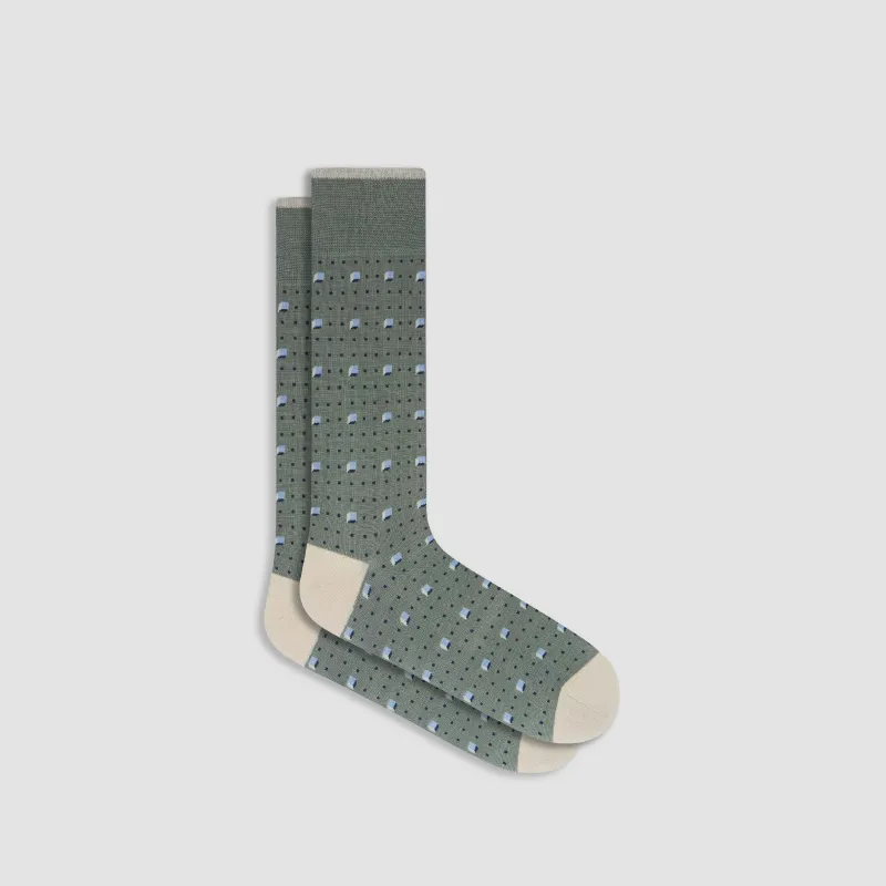 Geometric Mid-Calf Socks sold by Bugatchi