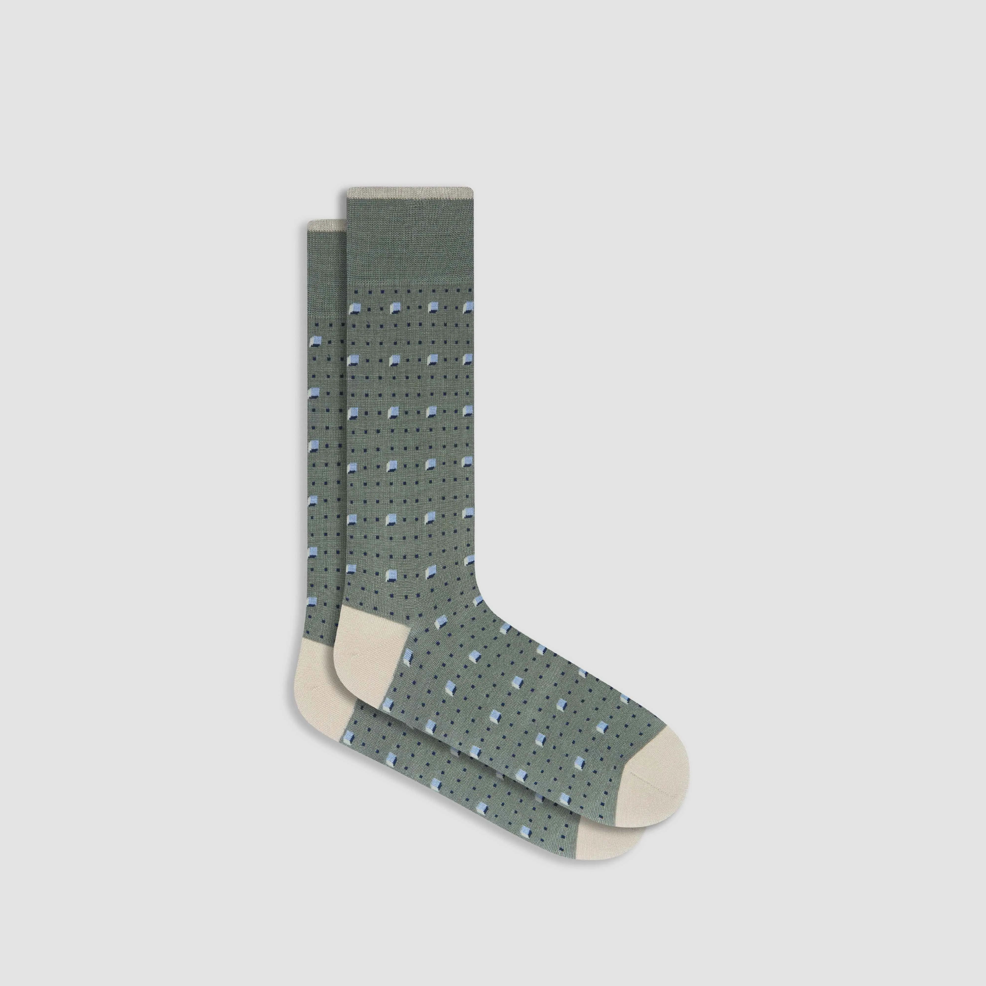 Geometric Mid-Calf Socks sold by Bugatchi