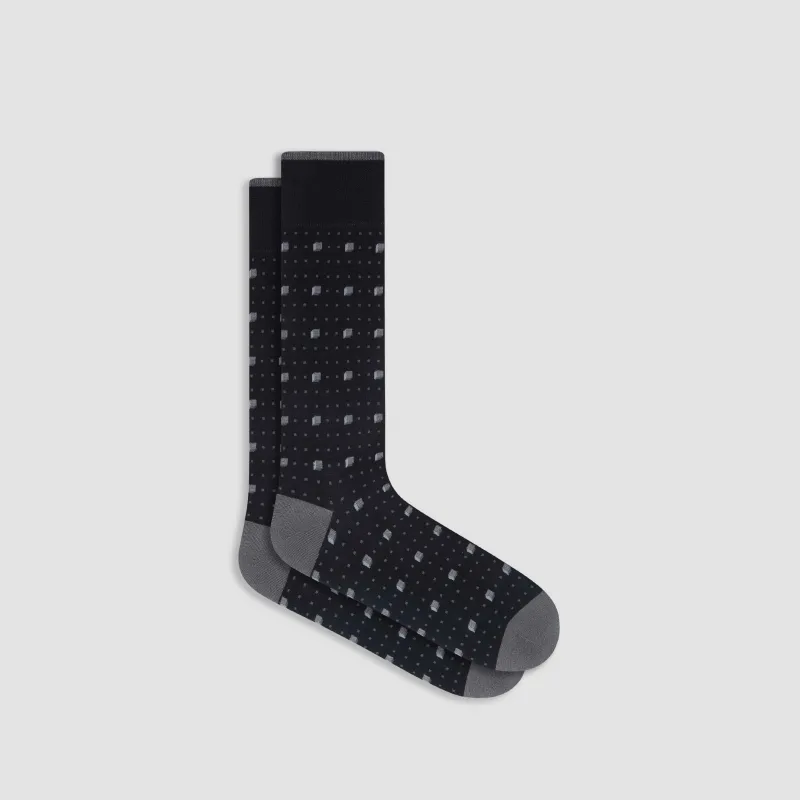 Geometric Mid-Calf Socks sold by Bugatchi