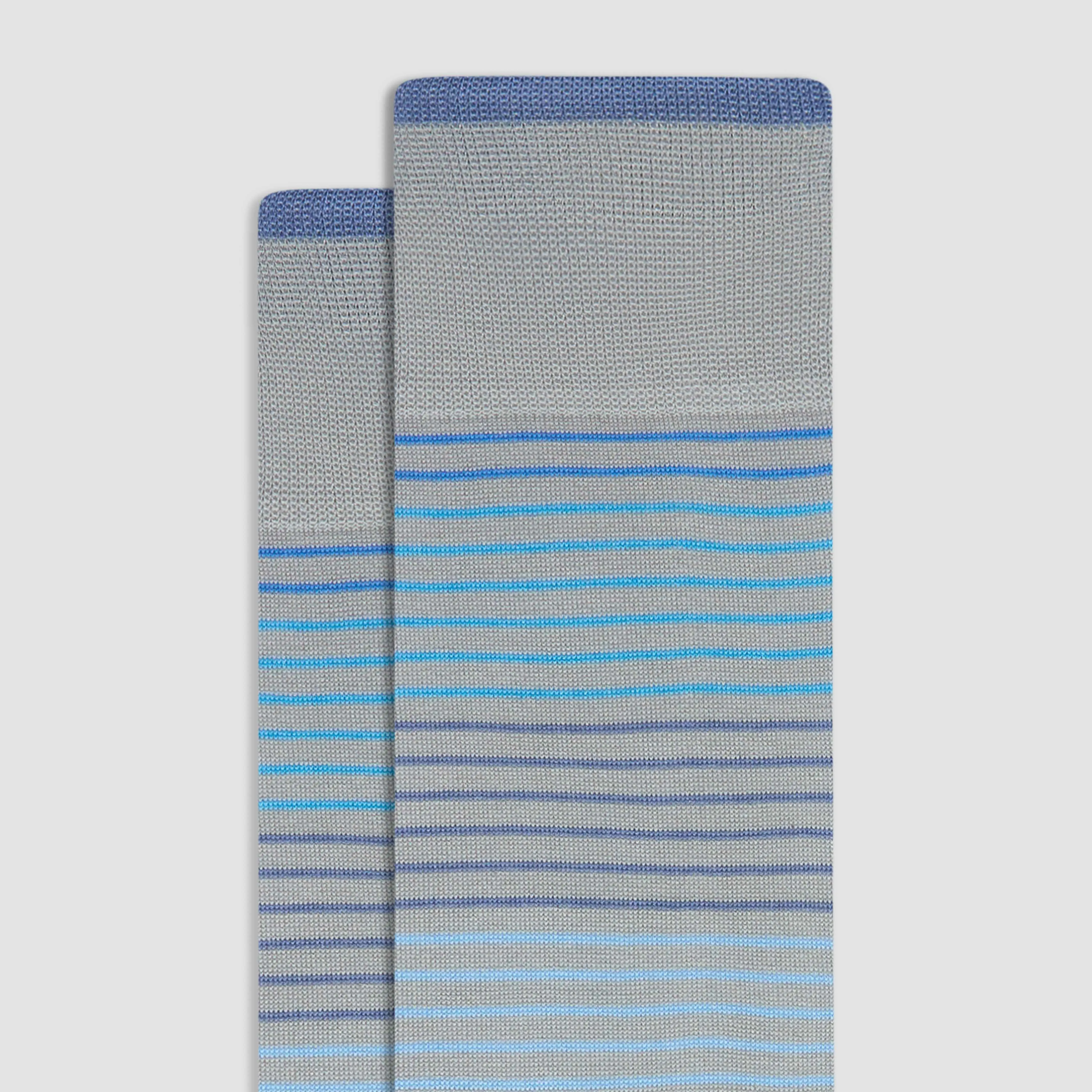 Striped Mid-Calf Socks sold by Bugatchi product image thumbnail 2