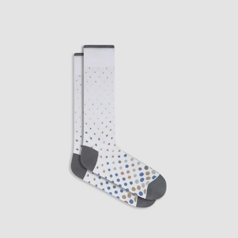 Polka Dot Mid-Calf Socks sold by Bugatchi