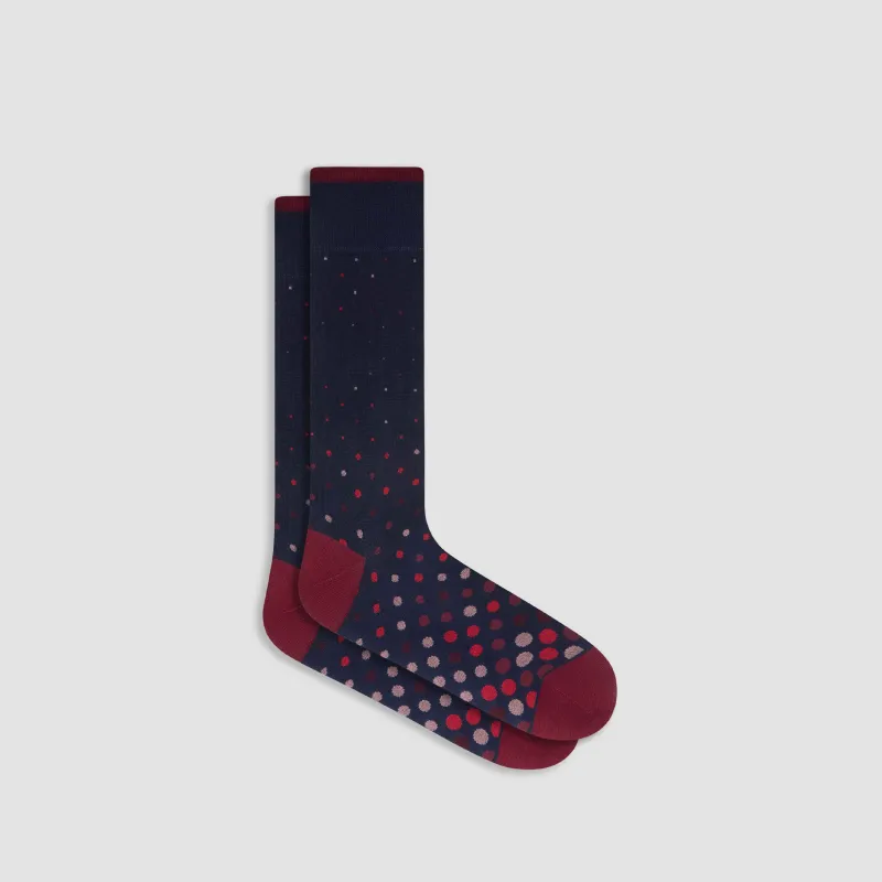 Polka Dot Mid-Calf Socks sold by Bugatchi