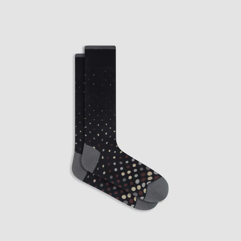 Polka Dot Mid-Calf Socks sold by Bugatchi