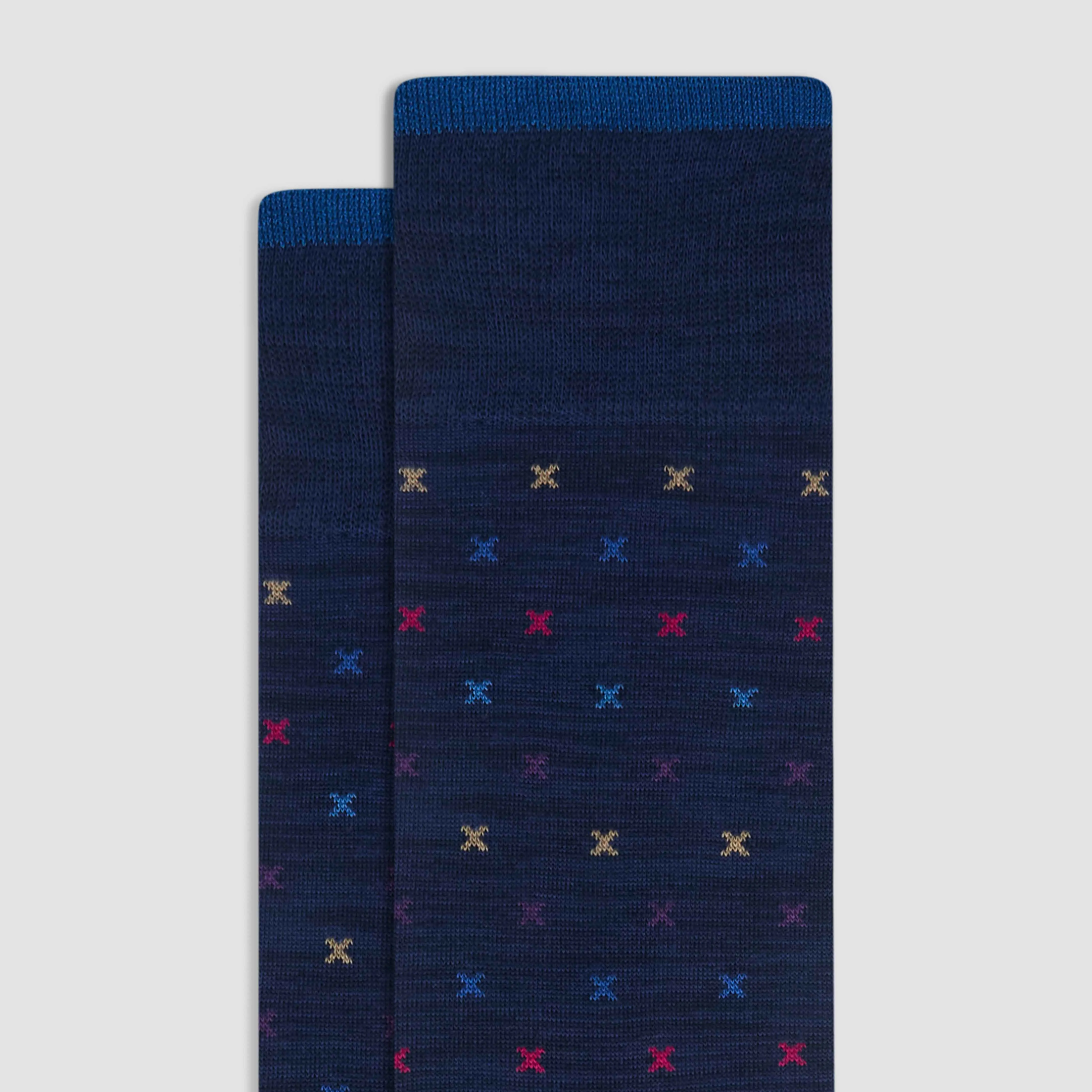 Geometric Mid-Calf Socks sold by Bugatchi product image thumbnail 2