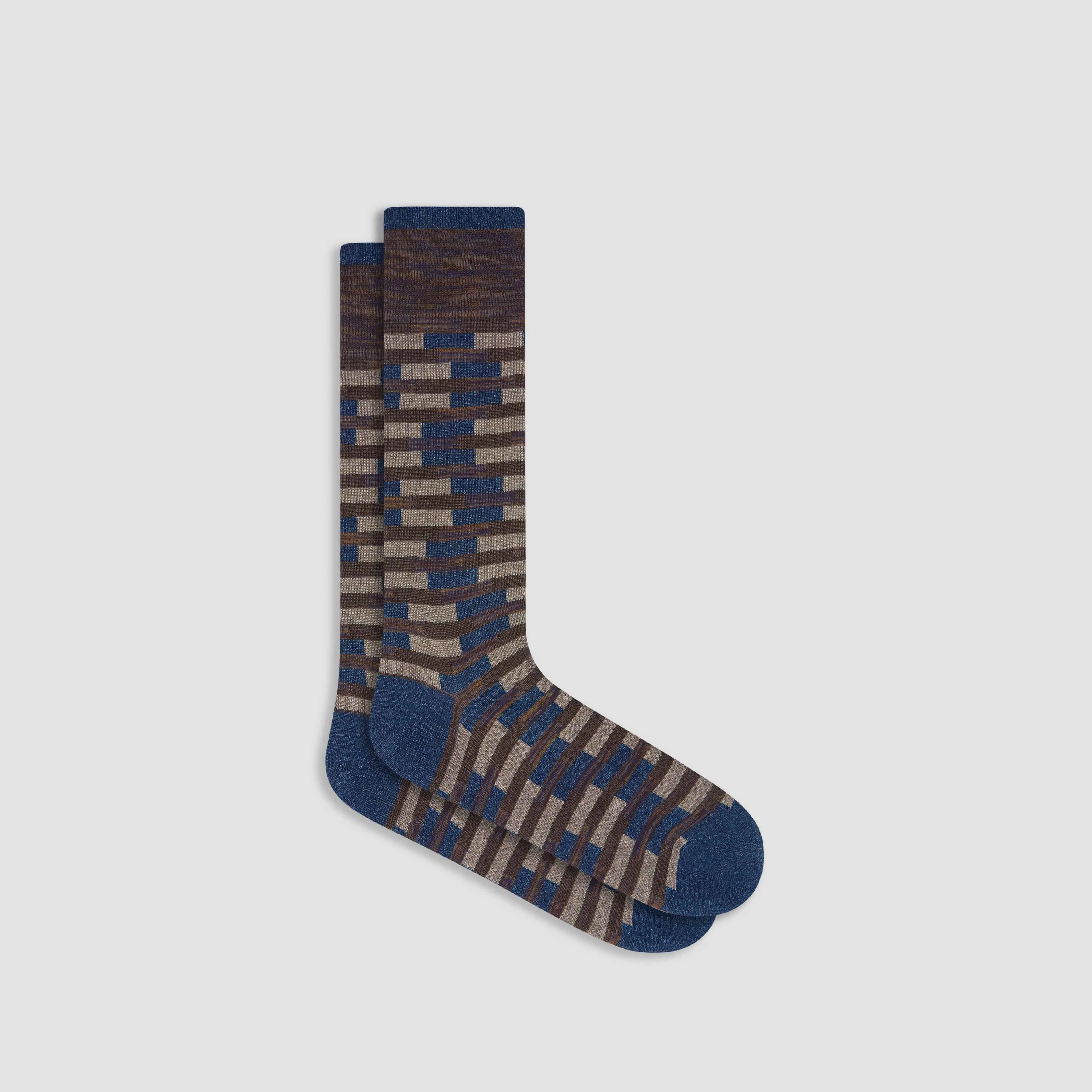 Stair-Step Mid-Calf Socks sold by Bugatchi