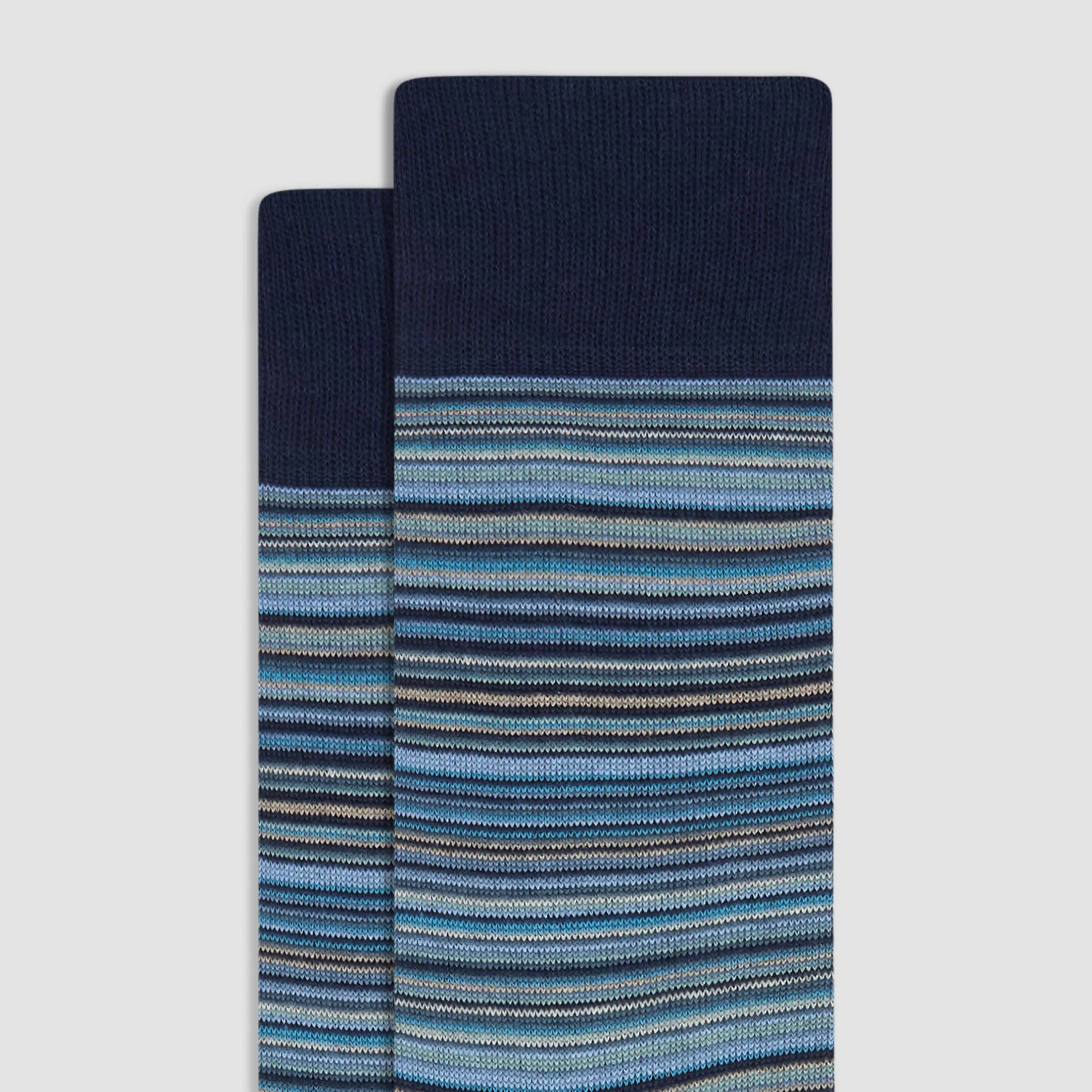 Striped Cashmere Mid-Calf Socks sold by Bugatchi product image thumbnail 2