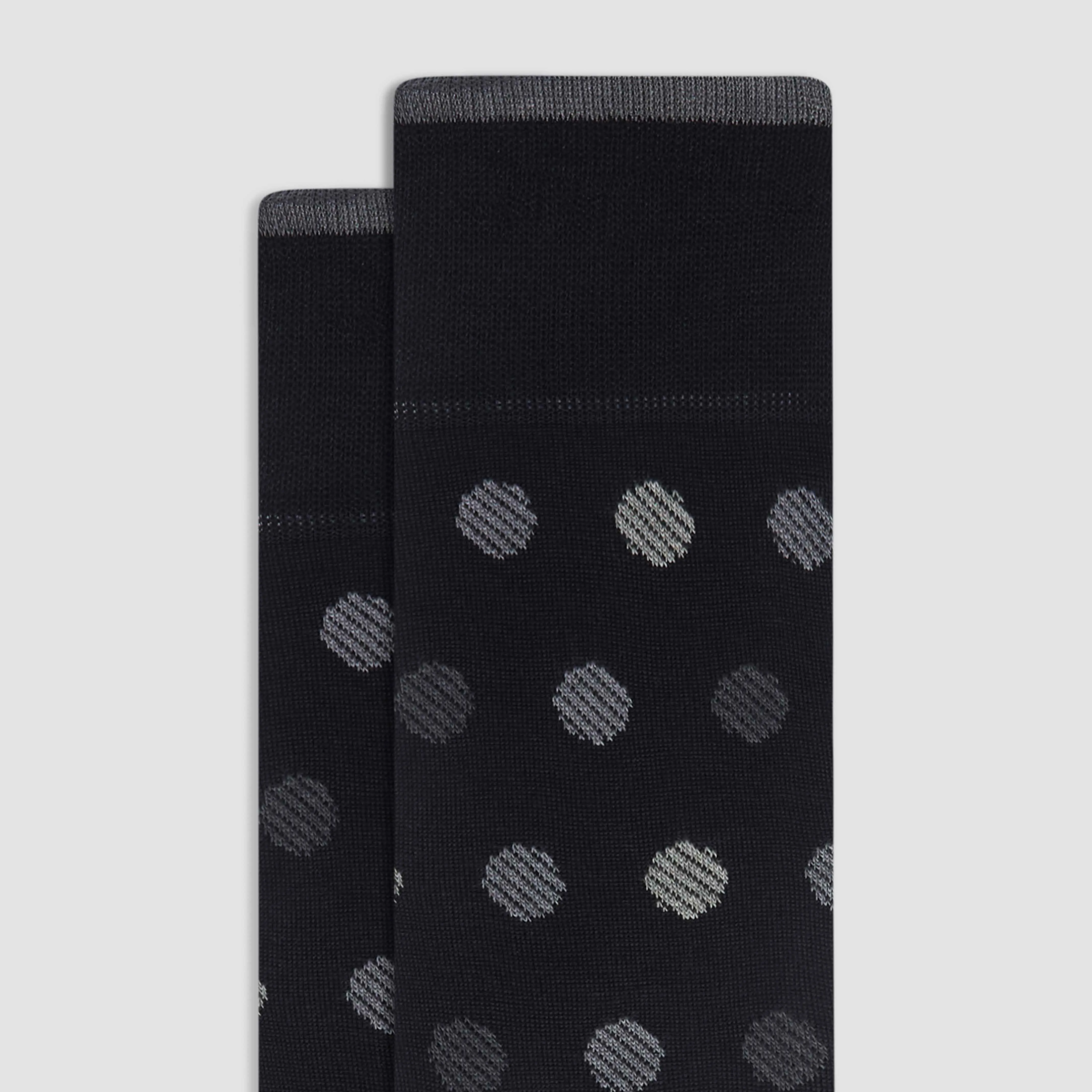 Striped Dots Mid-Calf Socks sold by Bugatchi product image thumbnail 2