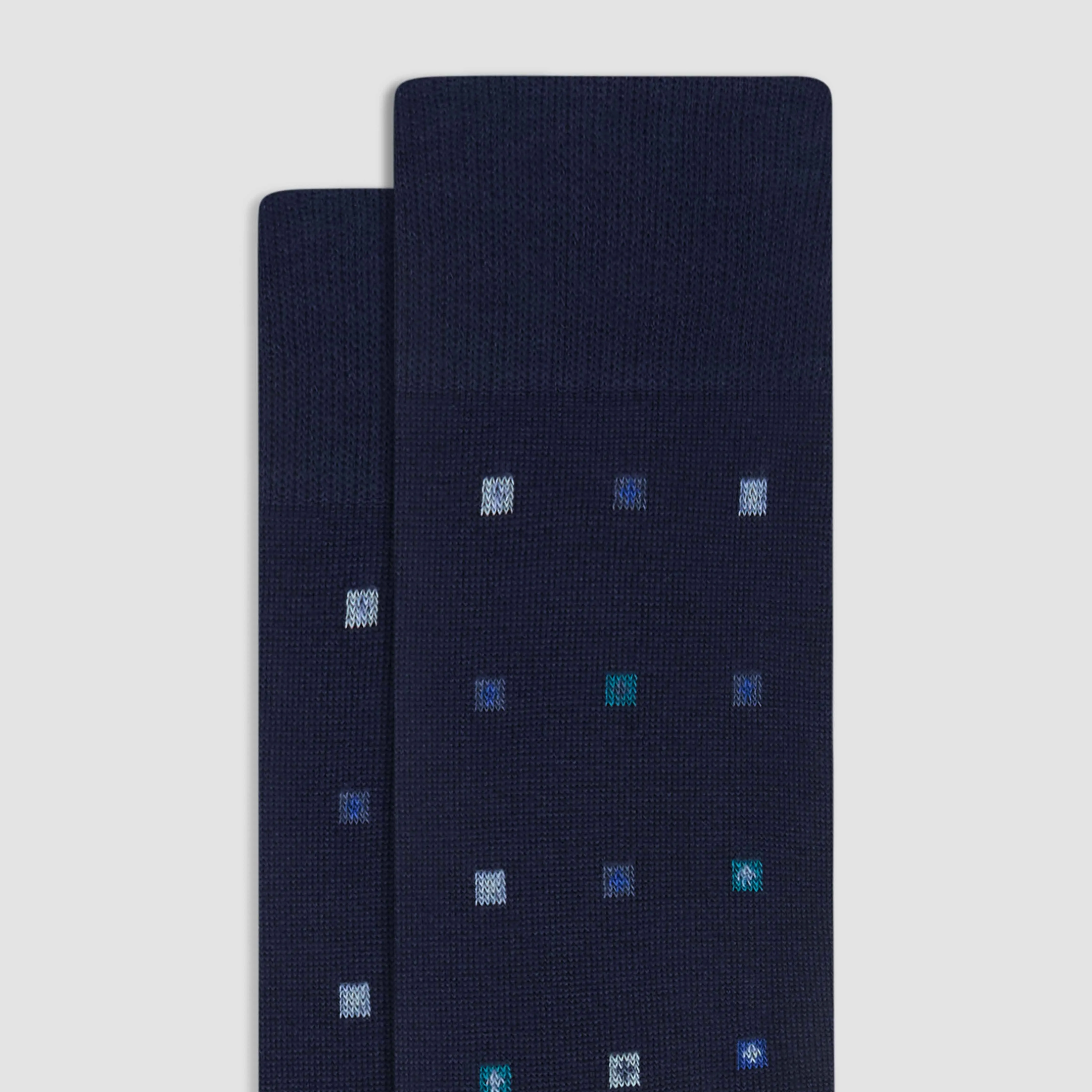 Geometric Cashmere Mid-Calf Socks sold by Bugatchi product image thumbnail 2
