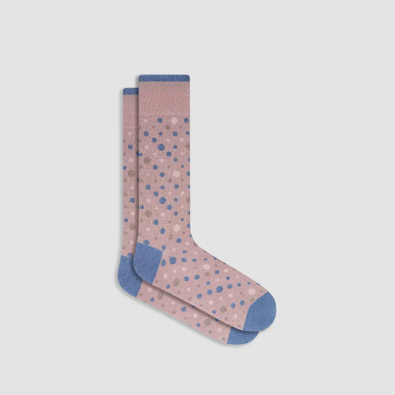 Polka Dot Mid-Calf Socks sold by Bugatchi
