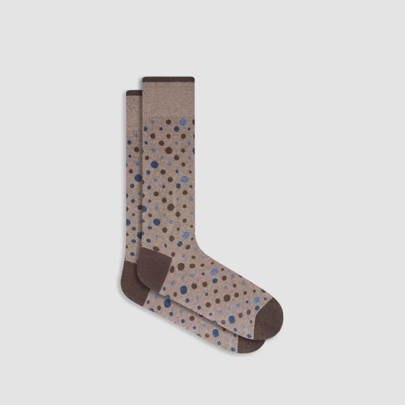 Polka Dot Mid-Calf Socks sold by Bugatchi
