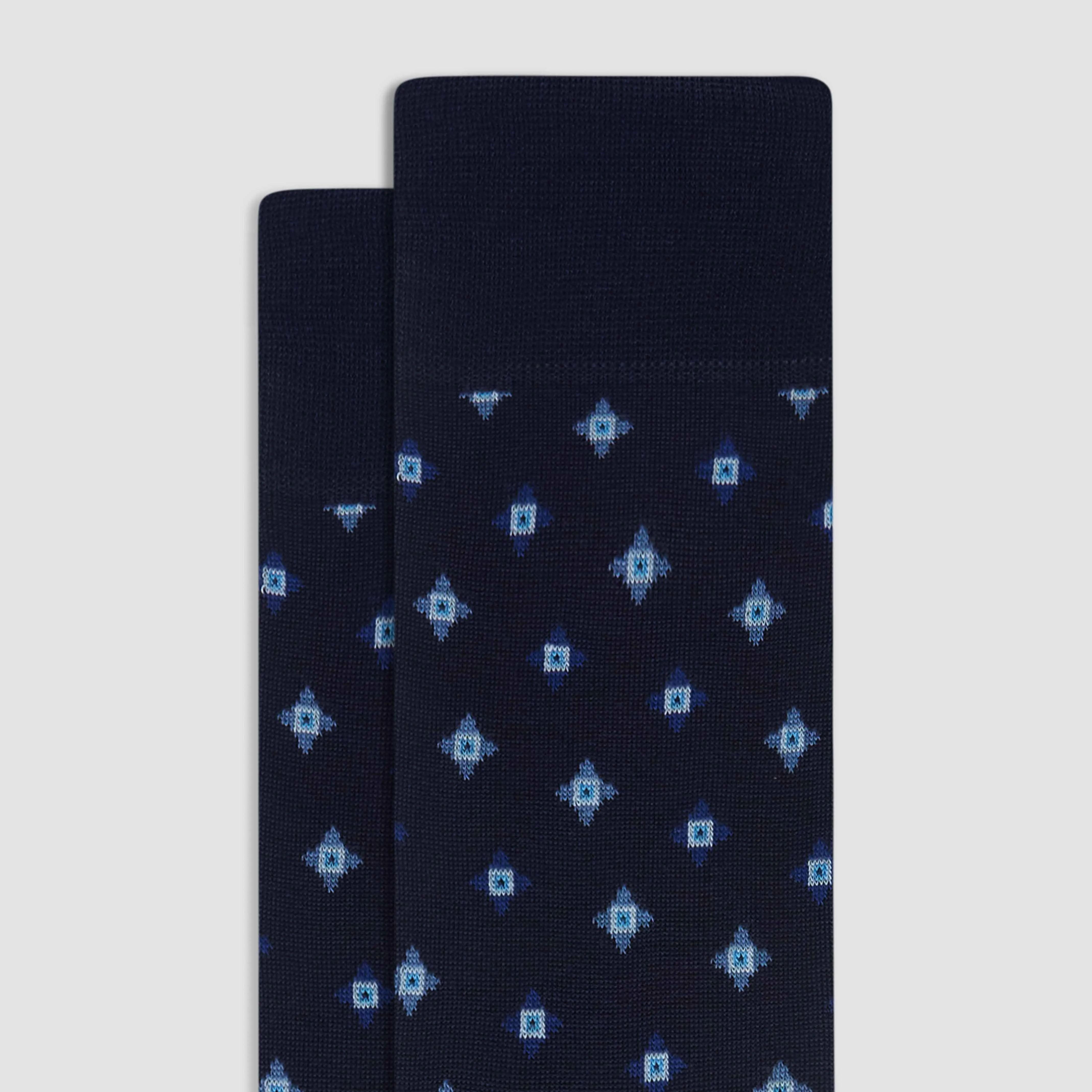 Geometric Mid-Calf Socks sold by Bugatchi product image thumbnail 2