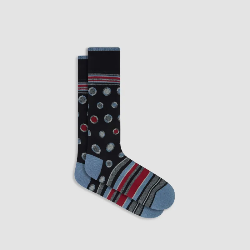 Mixed Media Mid-Calf Socks sold by Bugatchi