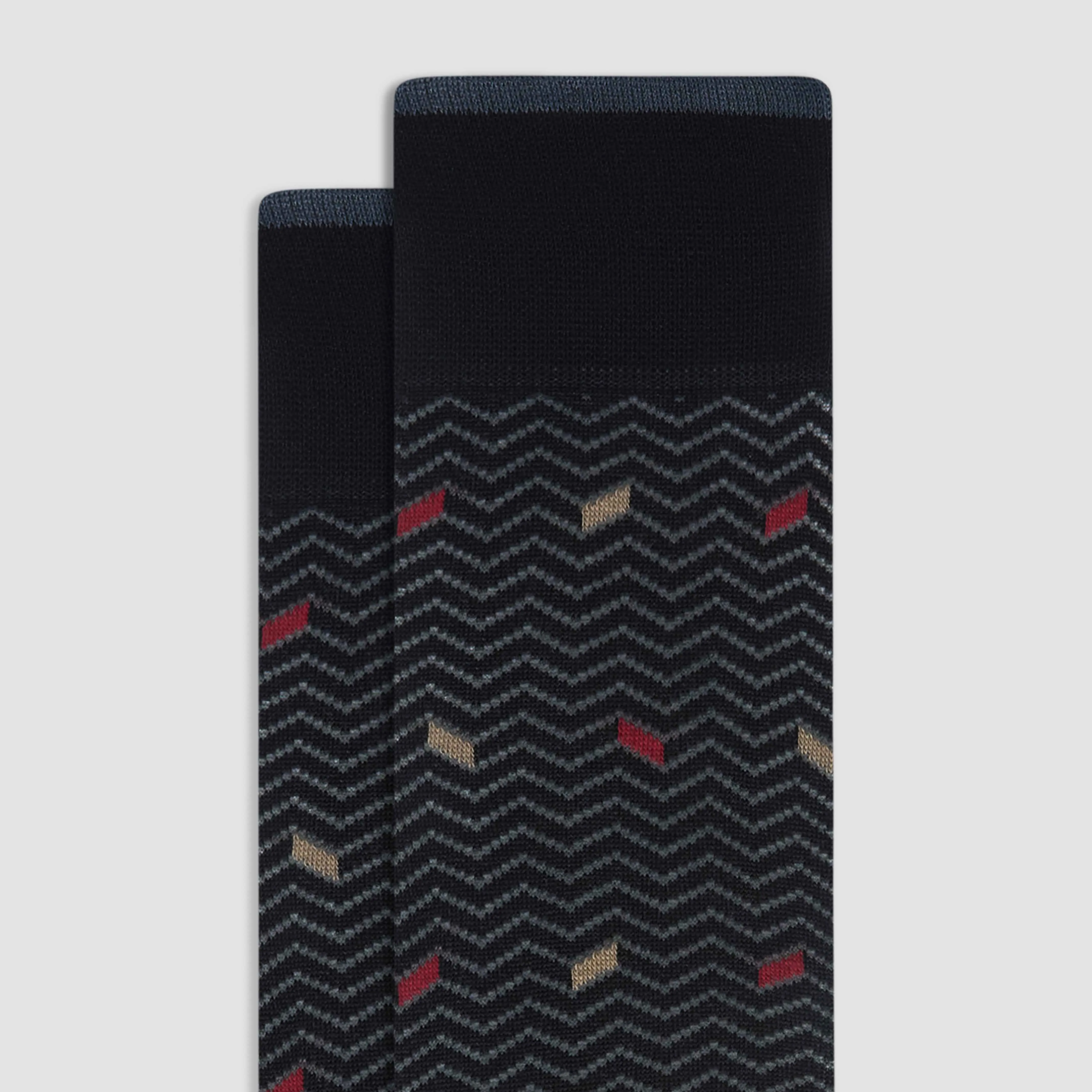 Chevron Mid-Calf Socks sold by Bugatchi product image thumbnail 2