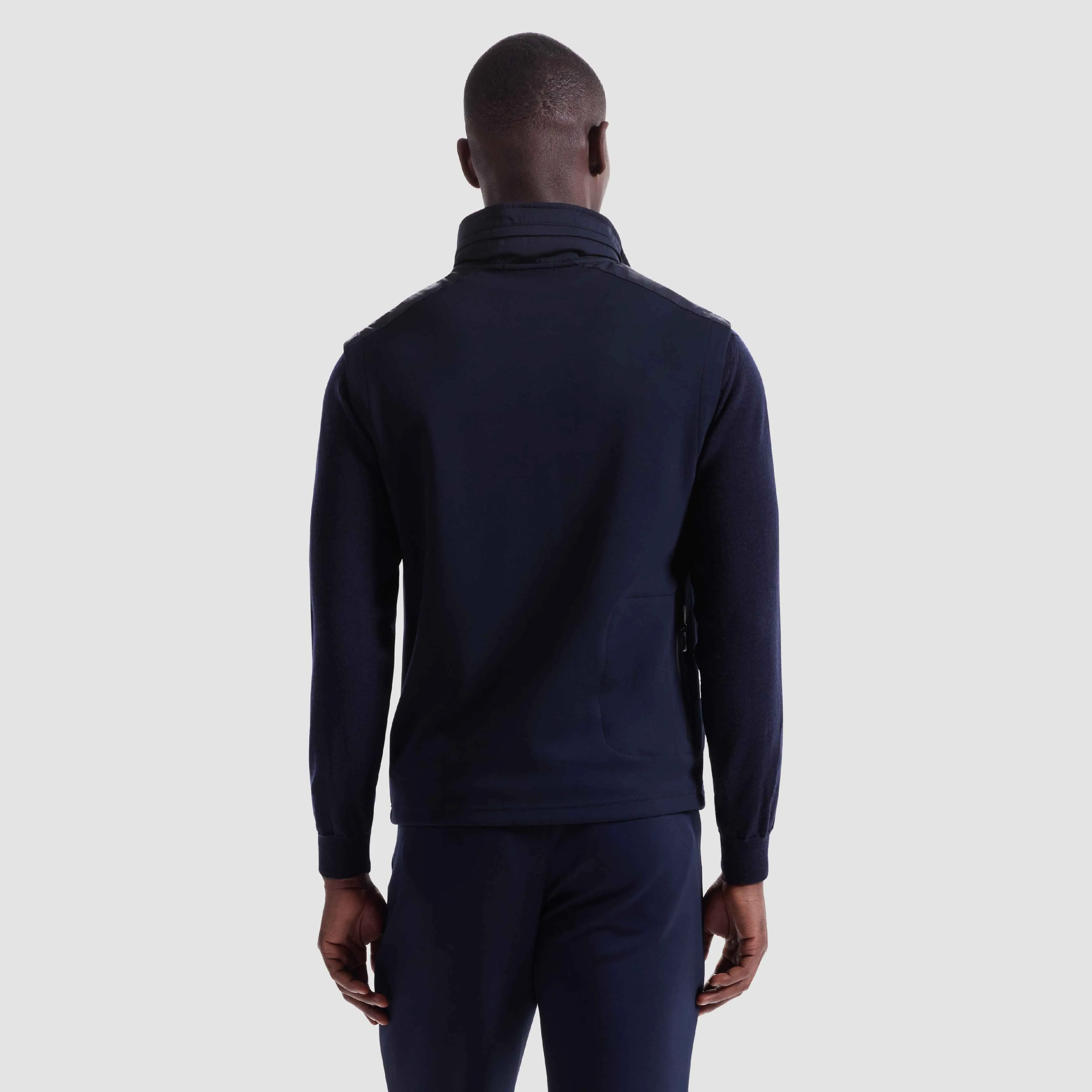 Soft Touch Performance Nylon Hooded Vest sold by Bugatchi product image thumbnail 4