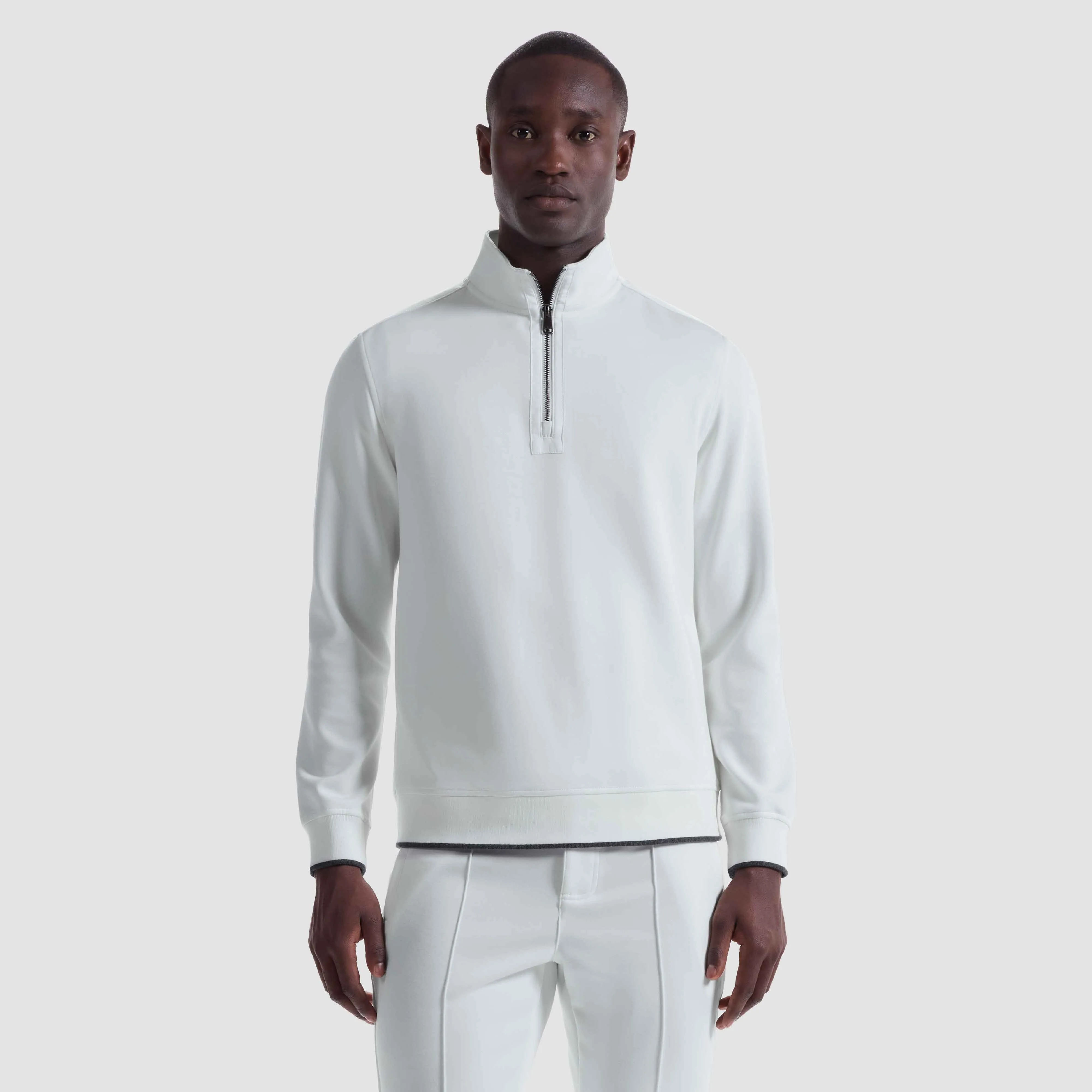 Soft Touch Quarter Zip Mock Neck Pullover sold by Bugatchi product image thumbnail 2