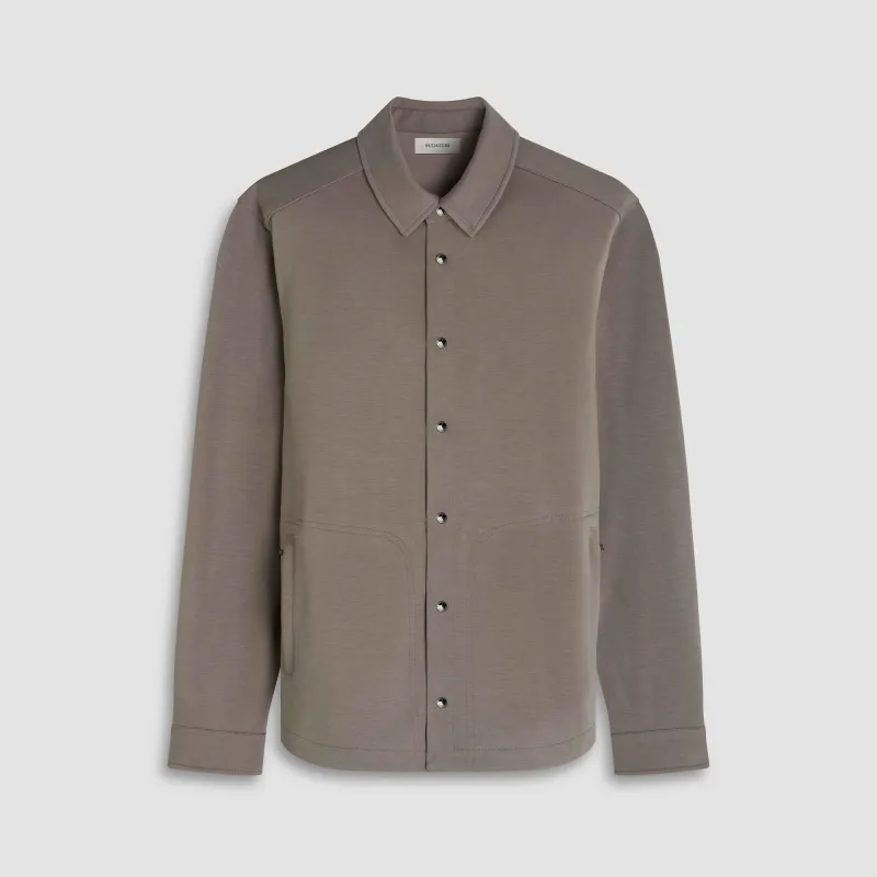 Soft Touch Snap Front Shirt Jacket sold by Bugatchi