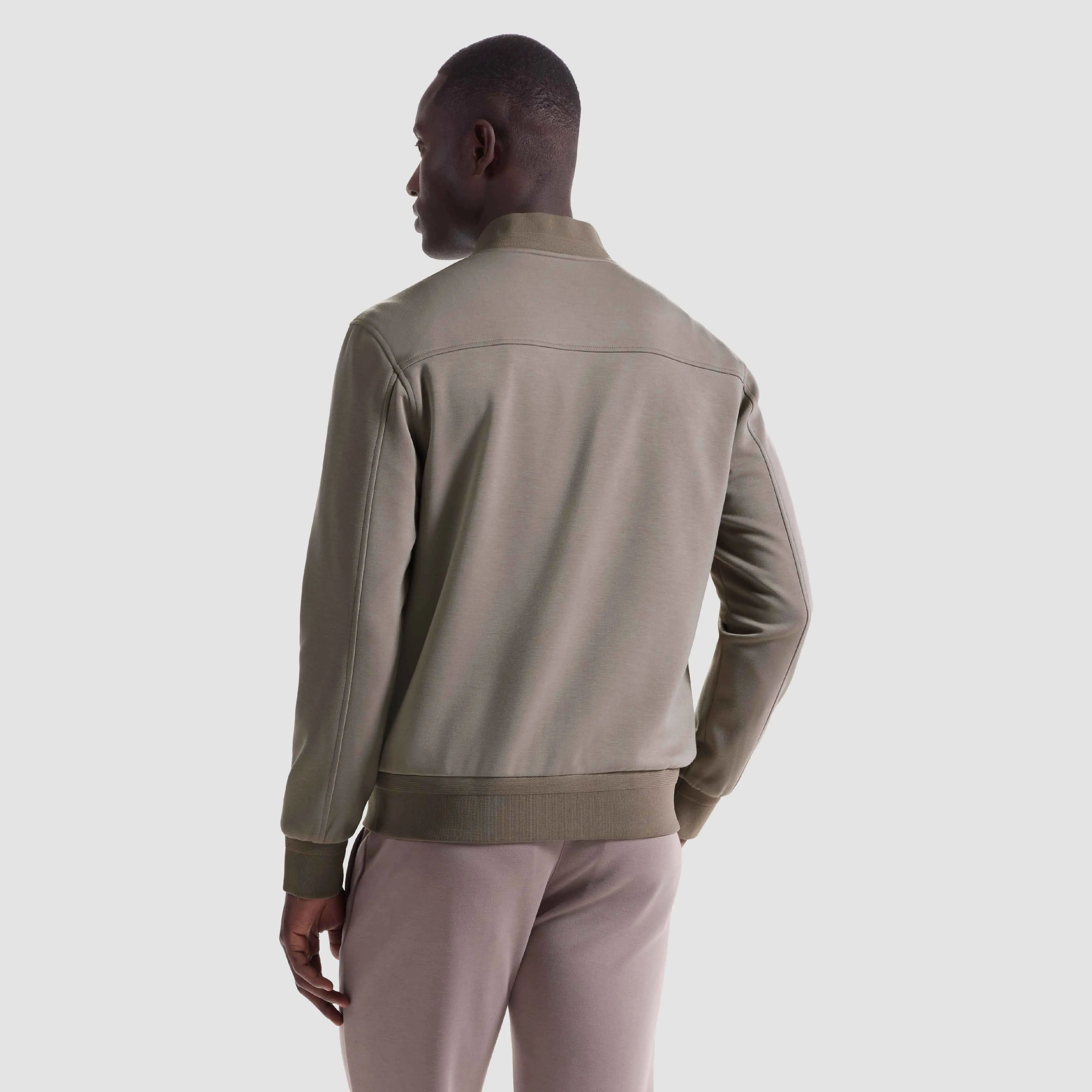 Soft Touch Reversible Baseball Jacket sold by Bugatchi product image thumbnail 4