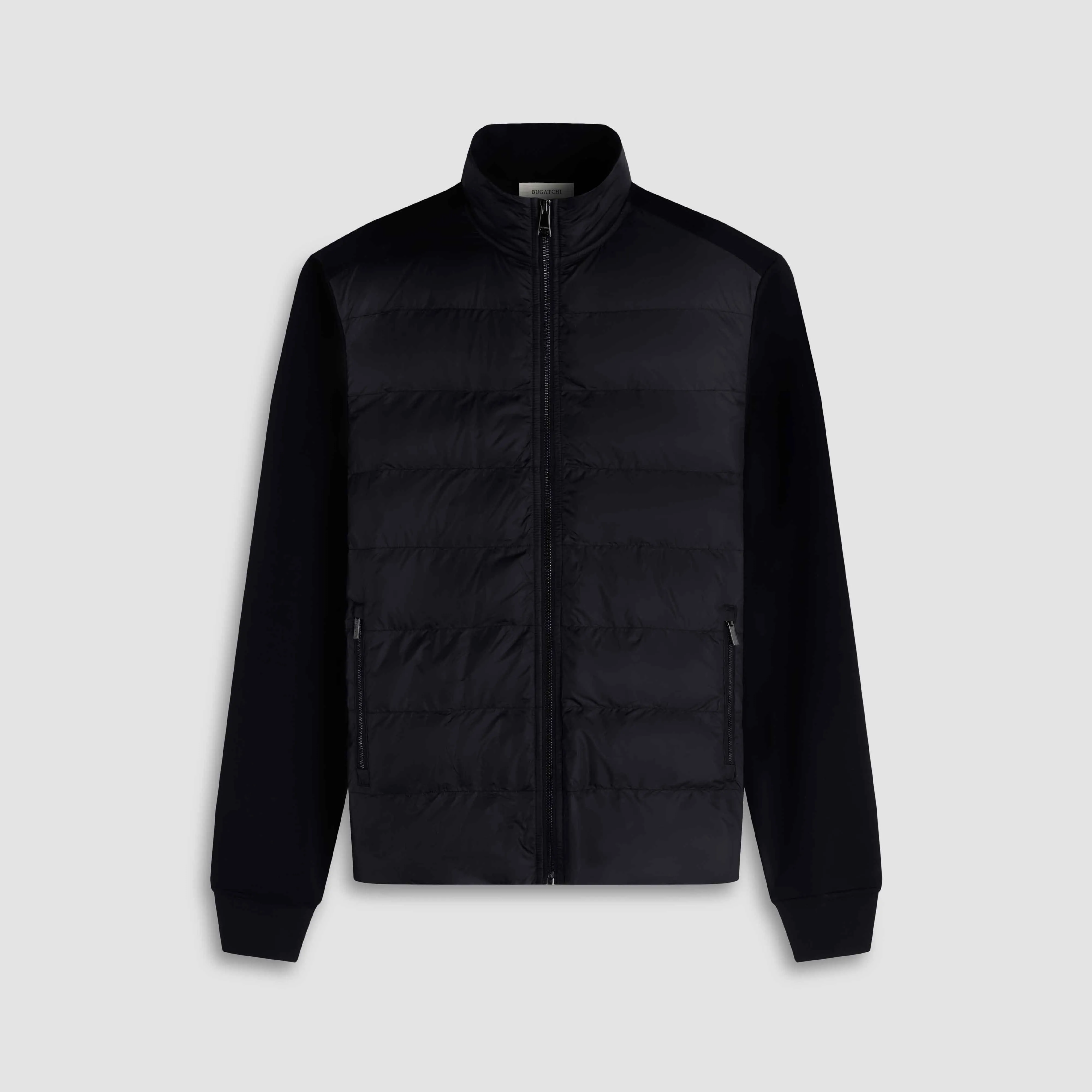 Soft Touch Quilted Front Performance Knit Jacket sold by Bugatchi
