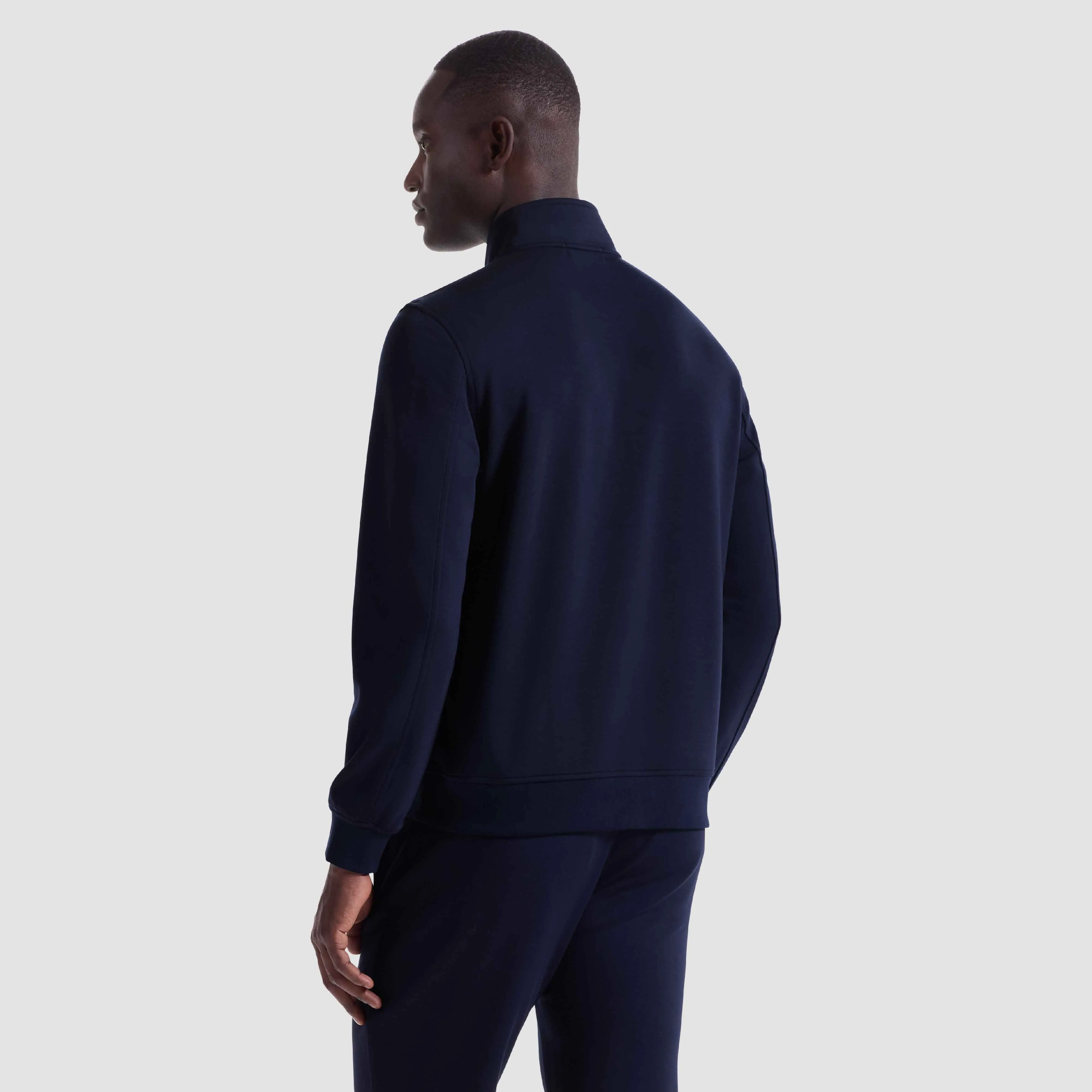 Soft Touch Geometric Performance Quarter Zip sold by Bugatchi product image thumbnail 4