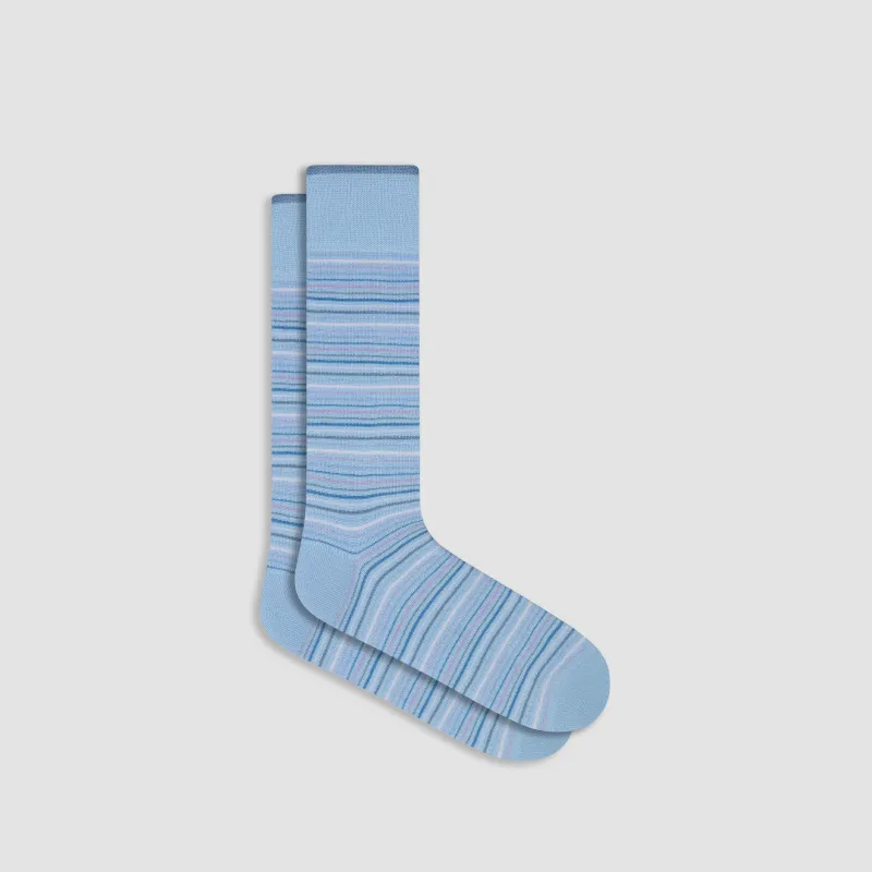 Striped Cashmere Mid-Calf Socks sold by Bugatchi