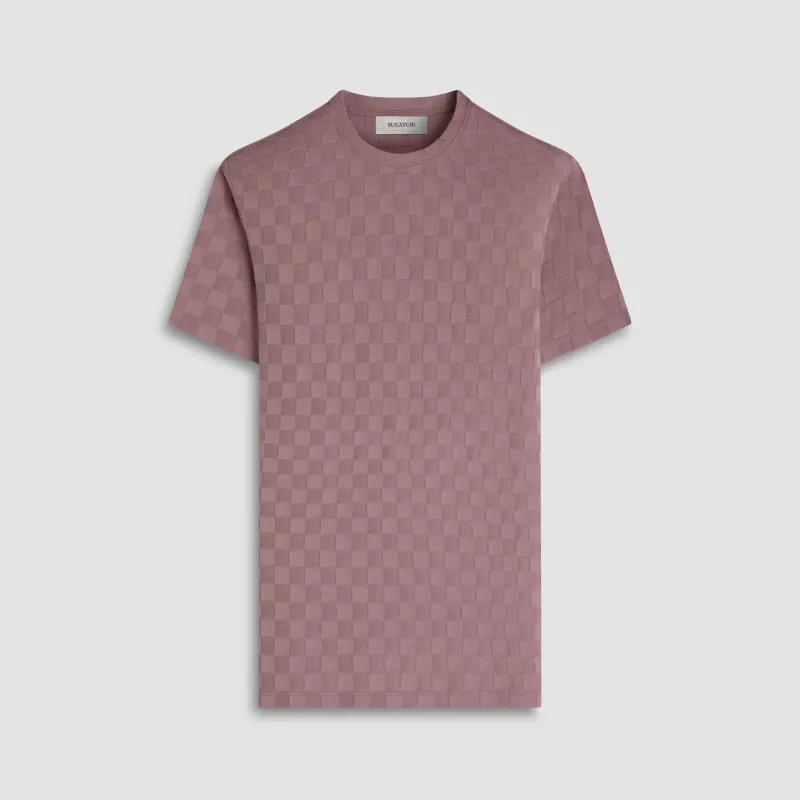 Checkerboard Cotton T-Shirt sold by Bugatchi