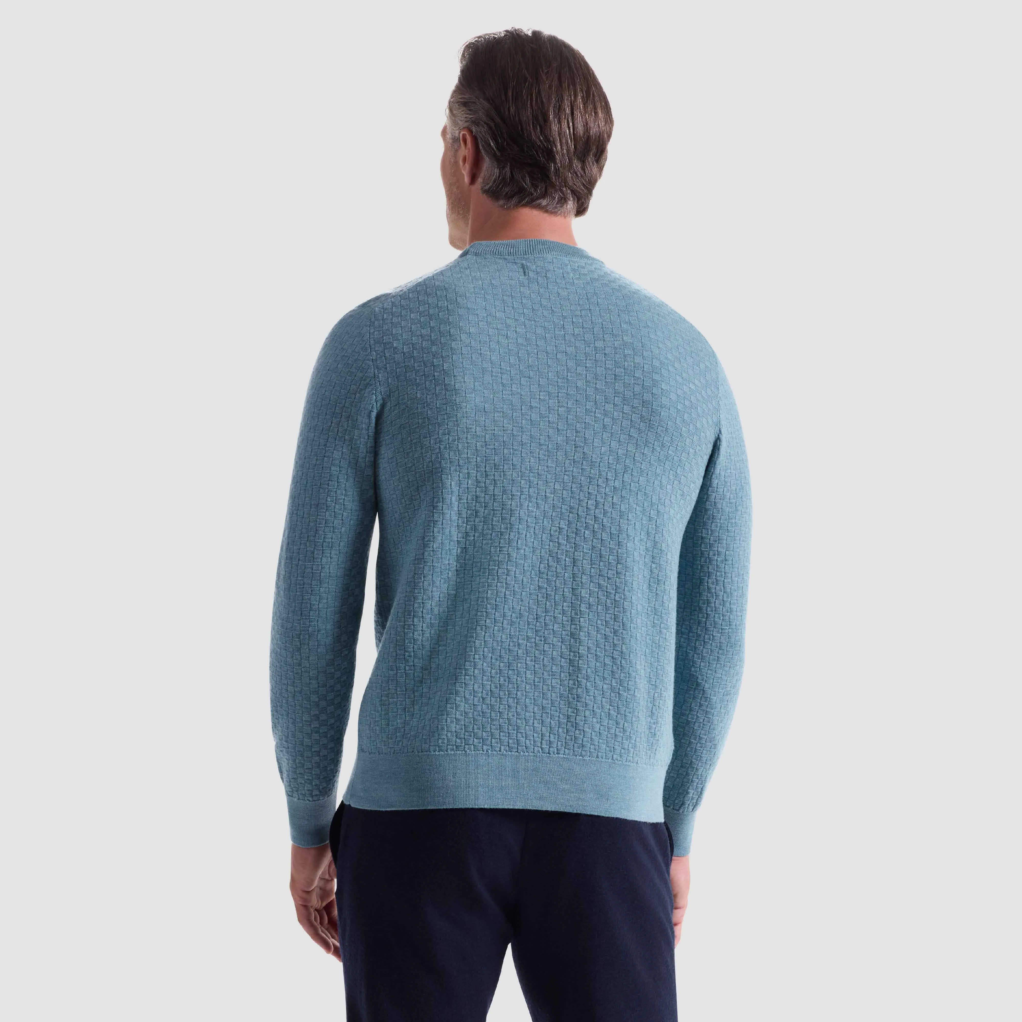 Basketweave Crewneck Sweater sold by Bugatchi product image thumbnail 4